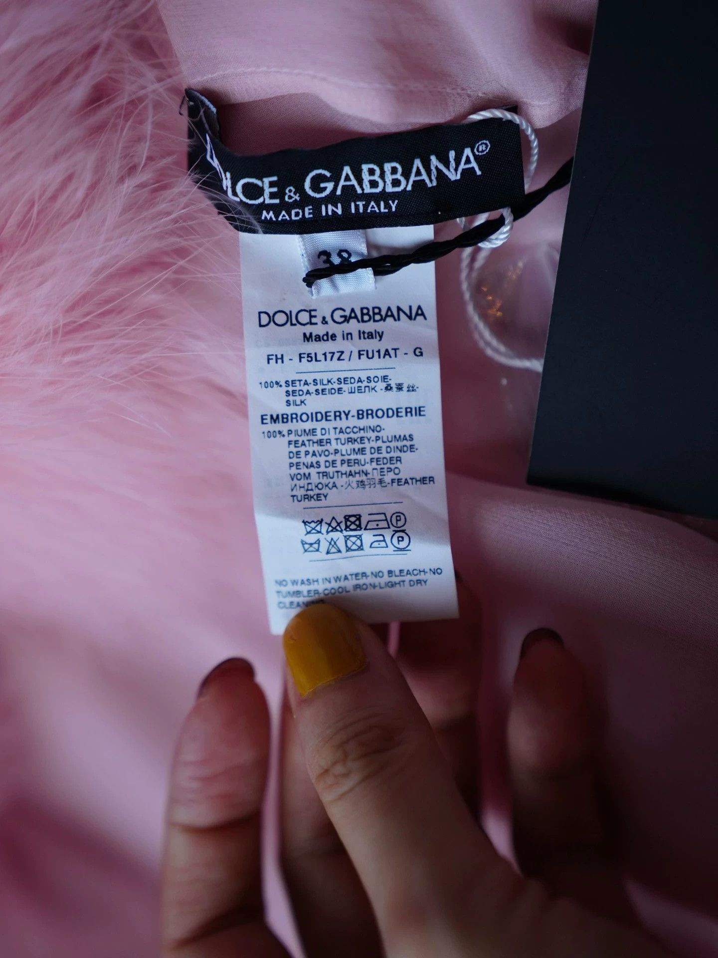 Dolce & Gabbana DG Runway Silk Fire Feather Cape w/Sleeves Italian 38 New Size XS / US 0-2 / IT 36-38 - 7 Thumbnail