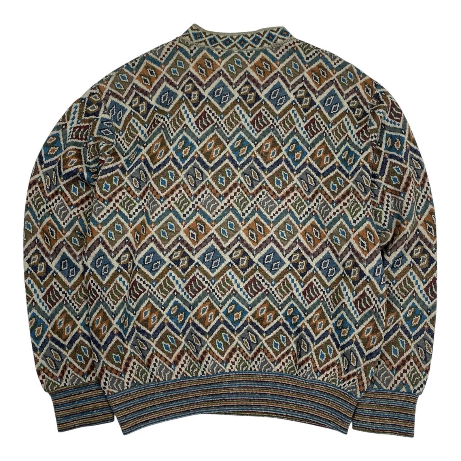 Missoni Vintage 90s Missoni Sport Knit Large Crewneck Sweatshirt Size US L / EU 52-54 / 3 - 2 Thumbnail