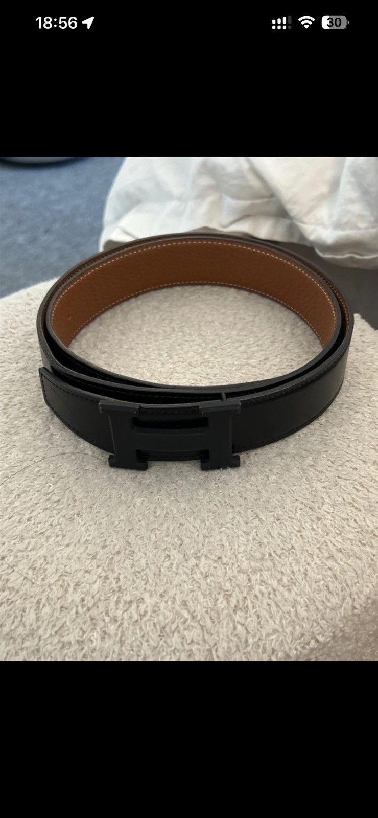 Hermes Hermes reversible belt Size 32 - 1 Thumbnail
