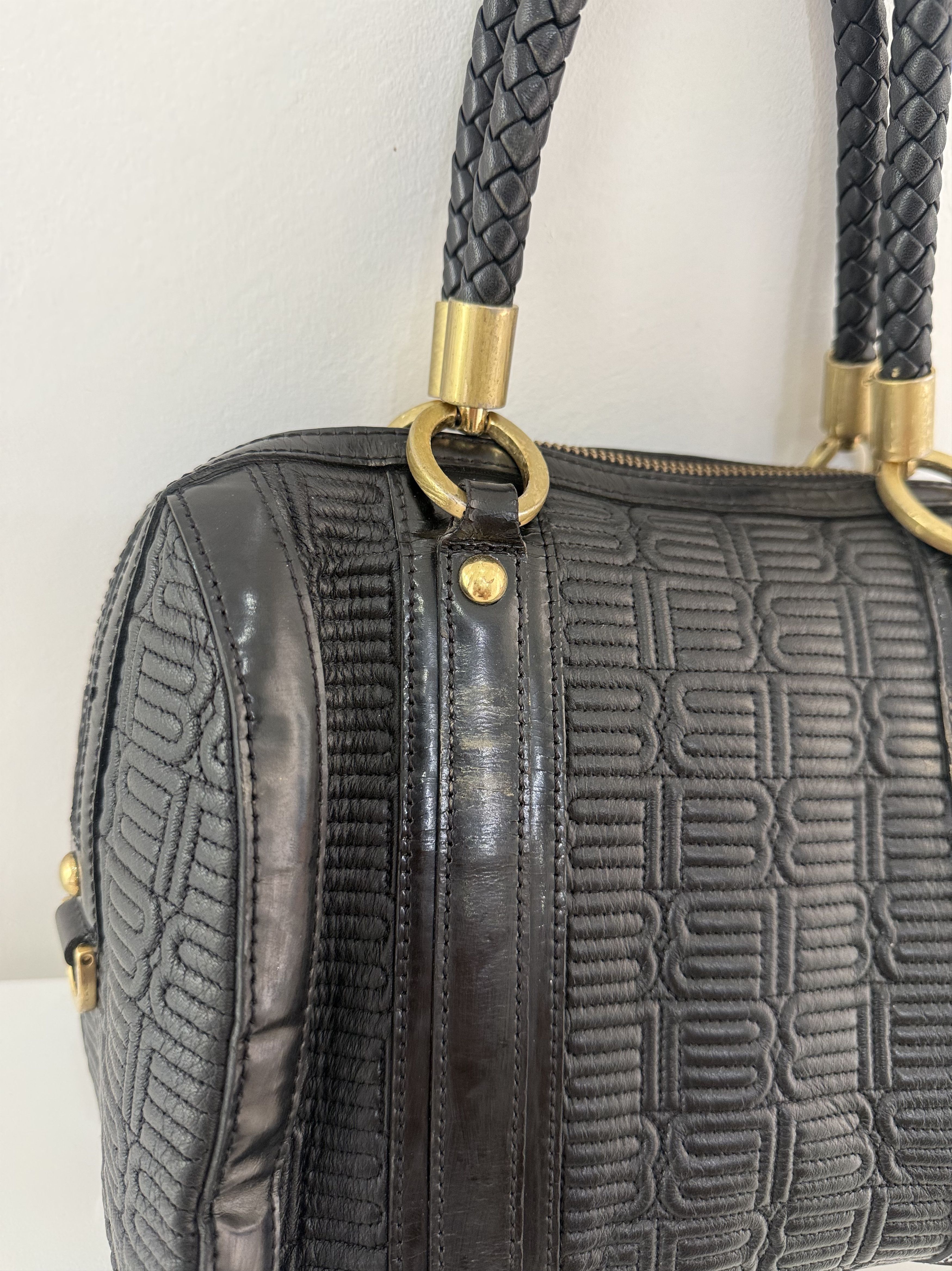 Balenciaga Balenciaga - Vintage Mini Leather Quilted Boston Bag Size ONE SIZE - 8 Thumbnail