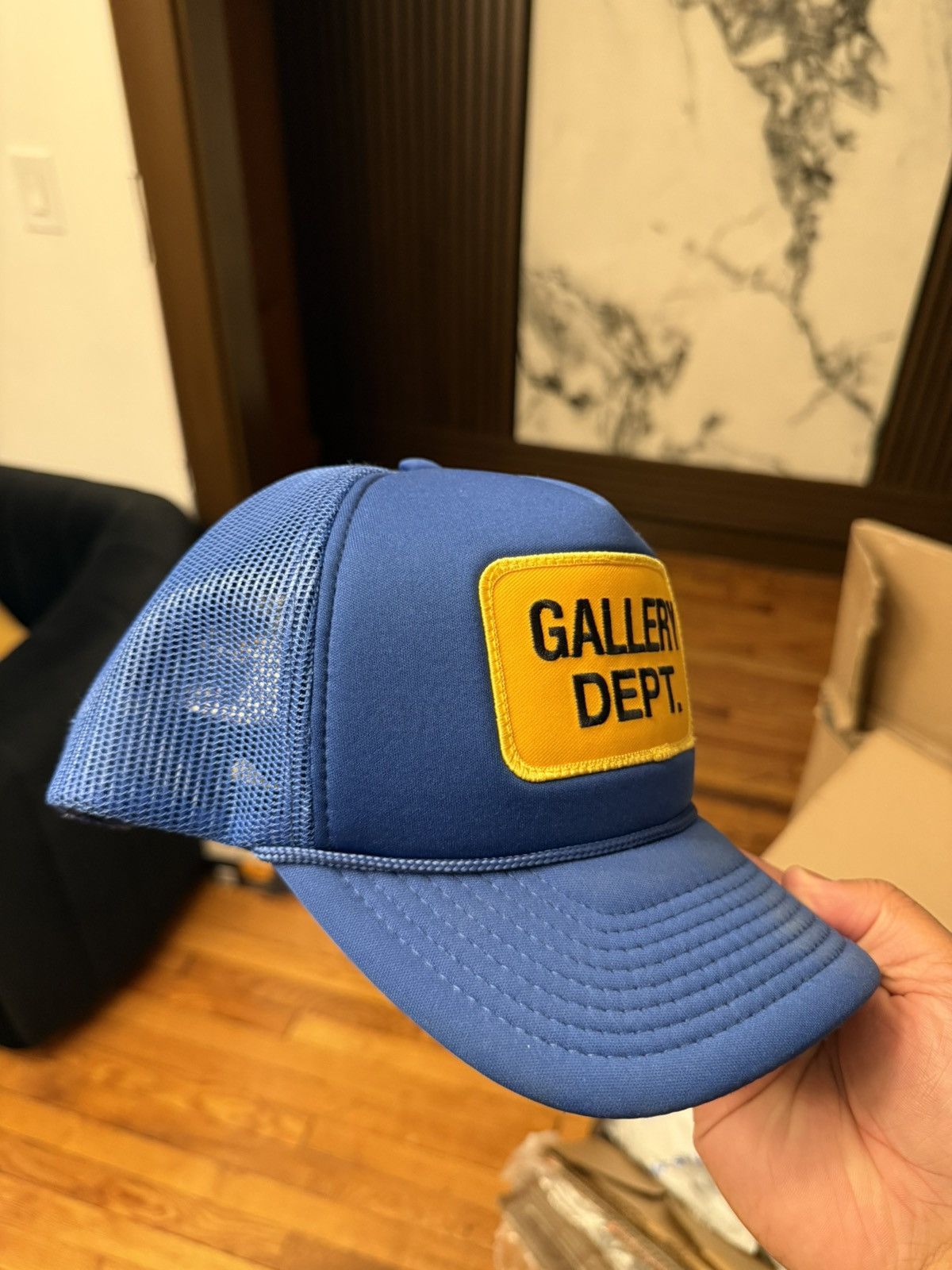 Gallery Dept. GALLERY DEPT “PATCH LOGO TRUCKER HAT” PURPLE NWT *RARE* Size ONE SIZE - 3 Thumbnail