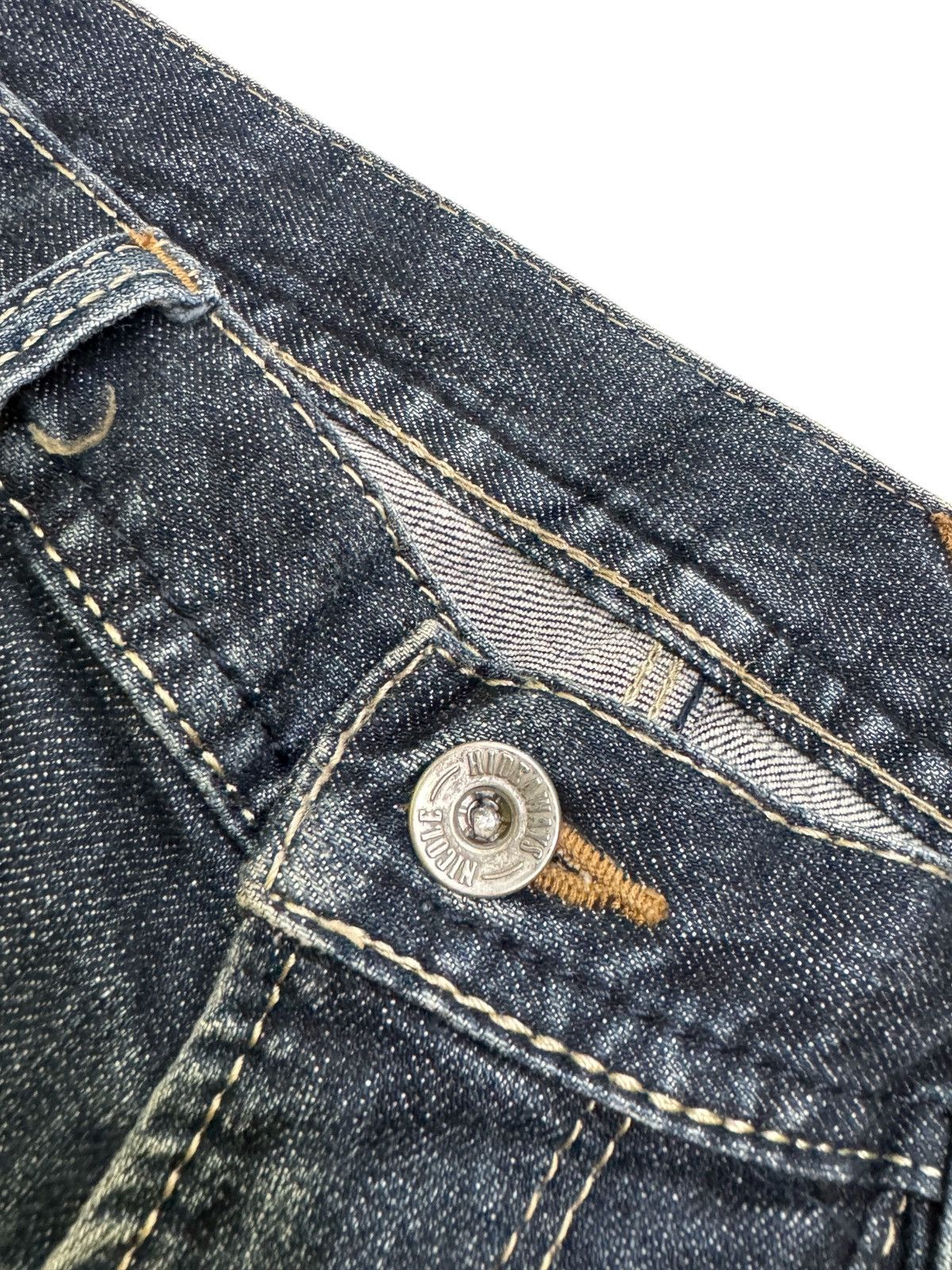 Japanese Brand Vintage Nicole Hideaways Acid Wash Zipper Pocket Denim Size US 33 - 7 Thumbnail