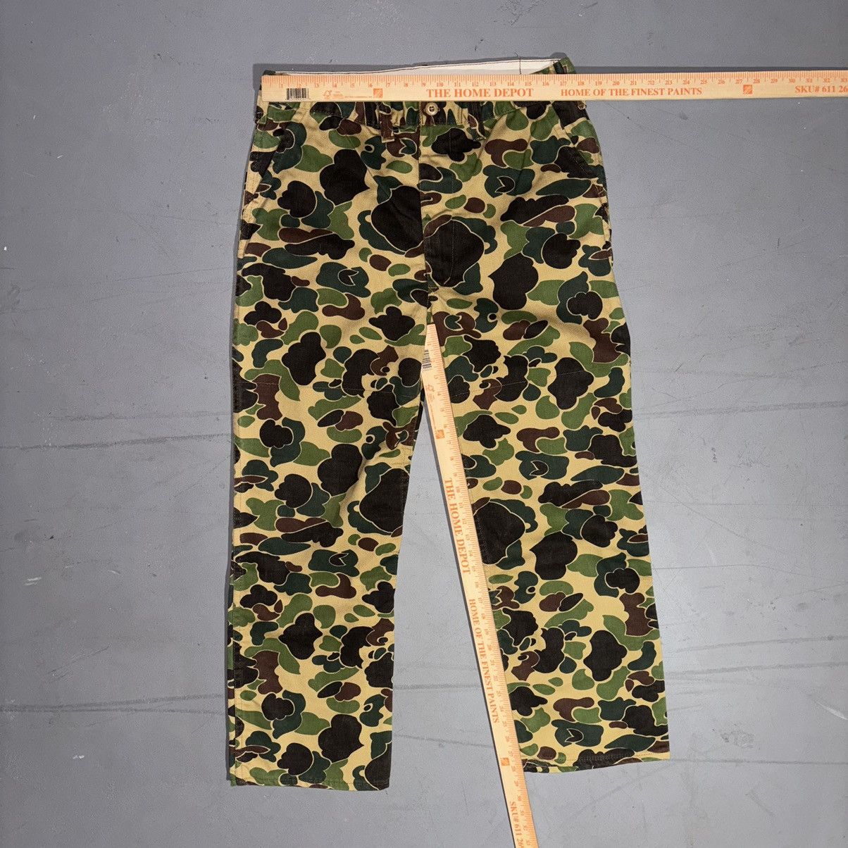 Vintage Saftbak Camo Pants Frog Skin Duck Camo 70s 80s 34