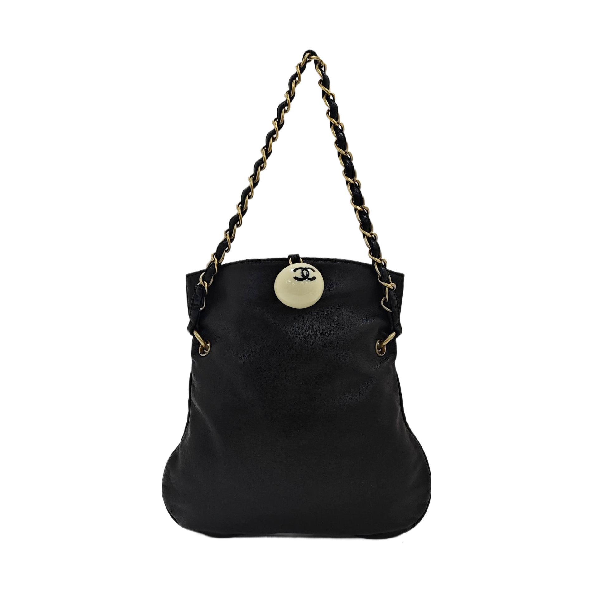 Chanel CHANEL Leather Shoulder Bag with Gold Hardware Size ONE SIZE - 1 Thumbnail