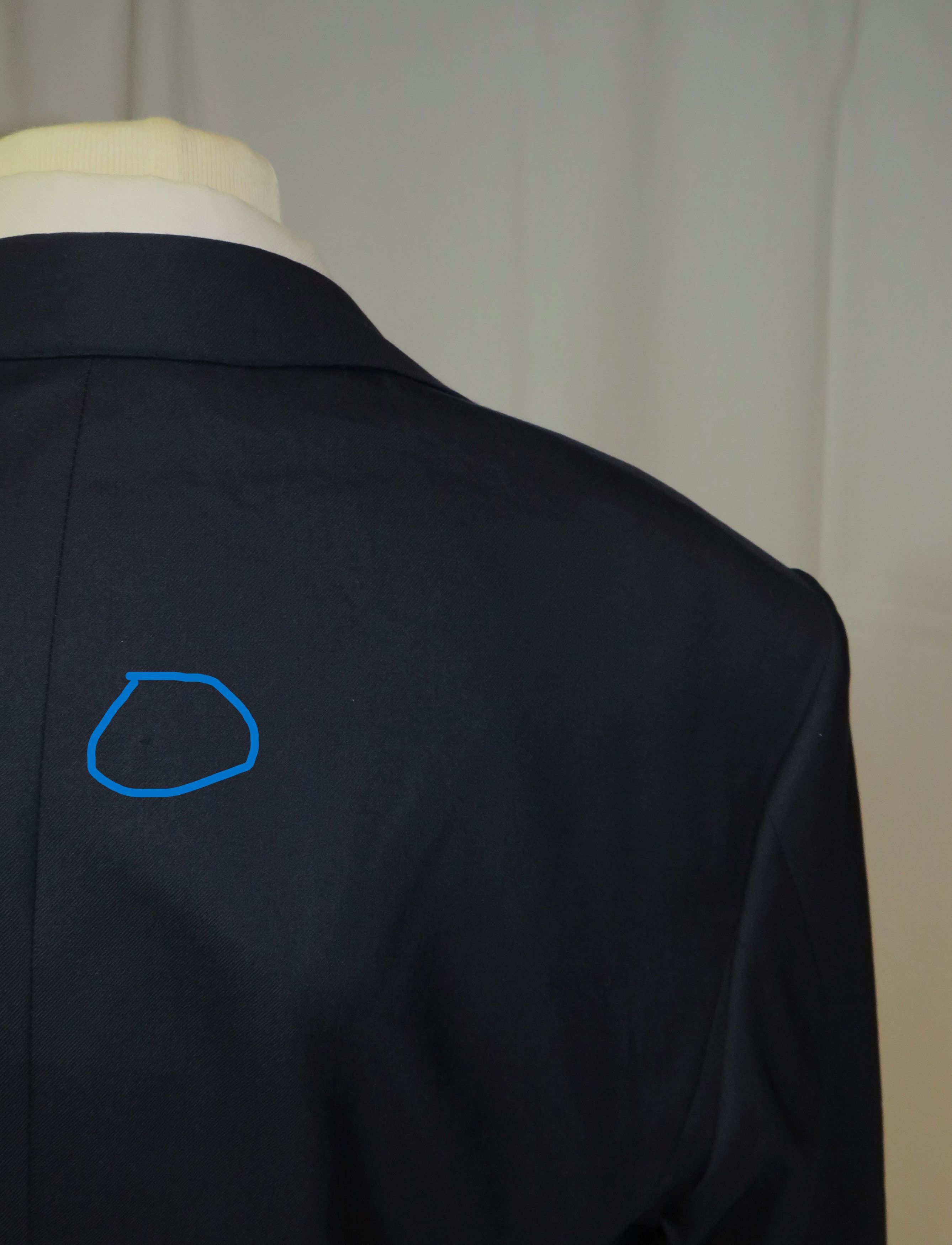 Huntsman × Savile Row Bespoke 2021 Solid Navy One Button Suit 36S Size 36S - 13 Thumbnail