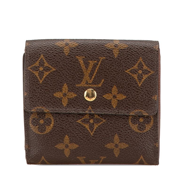 Louis Vuitton Louis Vuitton Monogram Compact Wallet Canvas Short Wallet M61652