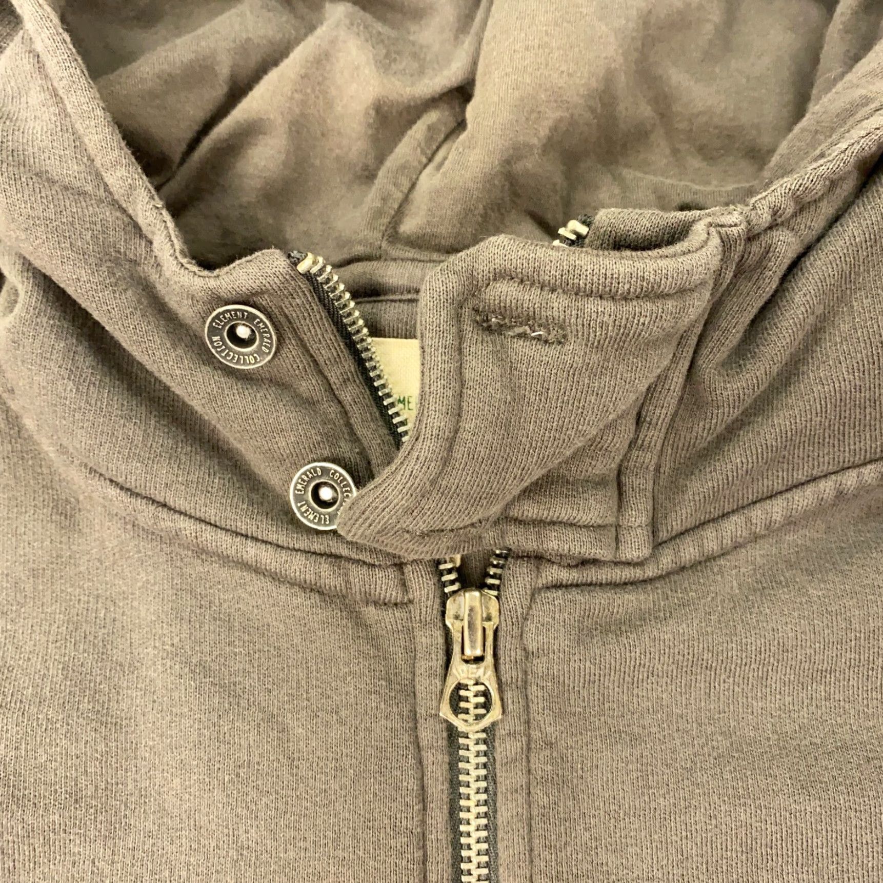 Element Element Emeralds Hoodie Womens Small Gray Full Zip Sweatshirt Size S / US 4 / IT 40 - 7 Thumbnail
