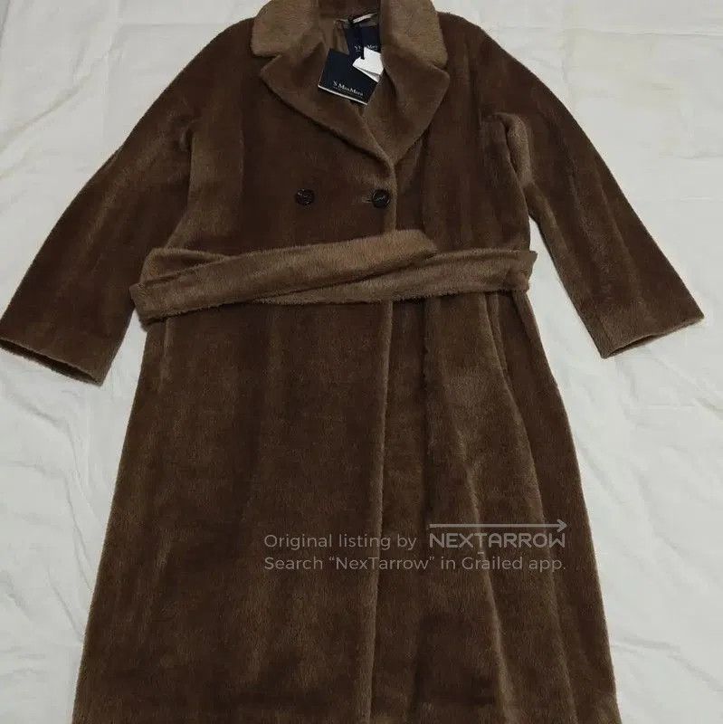 Max Mara MaxMara Brown Alpaca Wool Women's Coat . Size L / US 10 / IT 46 - 1 Thumbnail