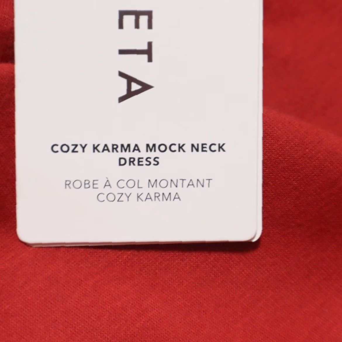 Athleta Athleta Cozy Karma Mock Neck Dress Red Women's 2X Shirt Long Sleeve Crew Neck Size XXL / US 16-18 / IT 52-54 - 7 Thumbnail