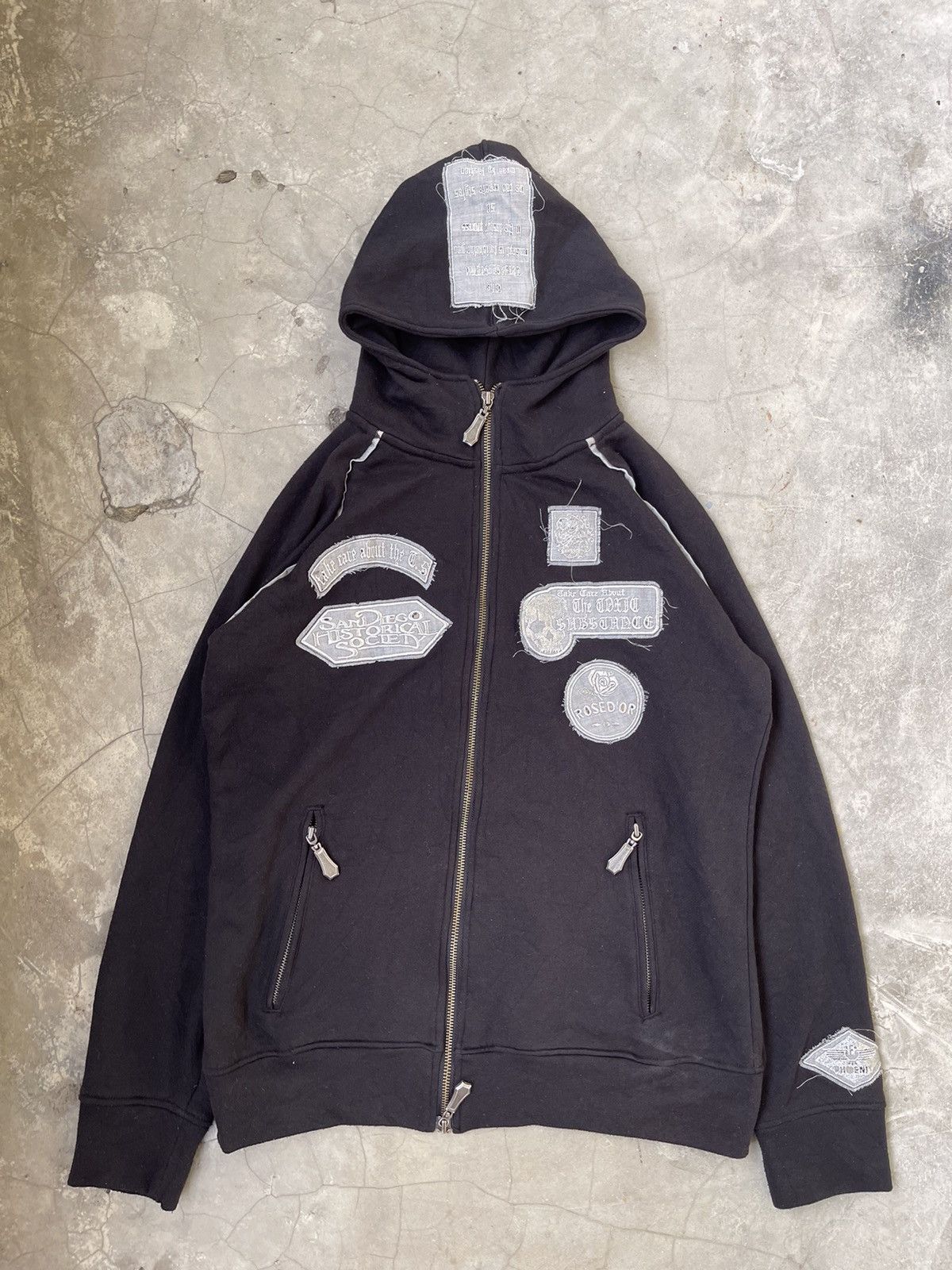 If Six Was Nine × In The Attic × Le Grande Bleu (L.G.B.) In The attic Zip Patches Hoodie Size US M / EU 48-50 / 2 - 2 Thumbnail