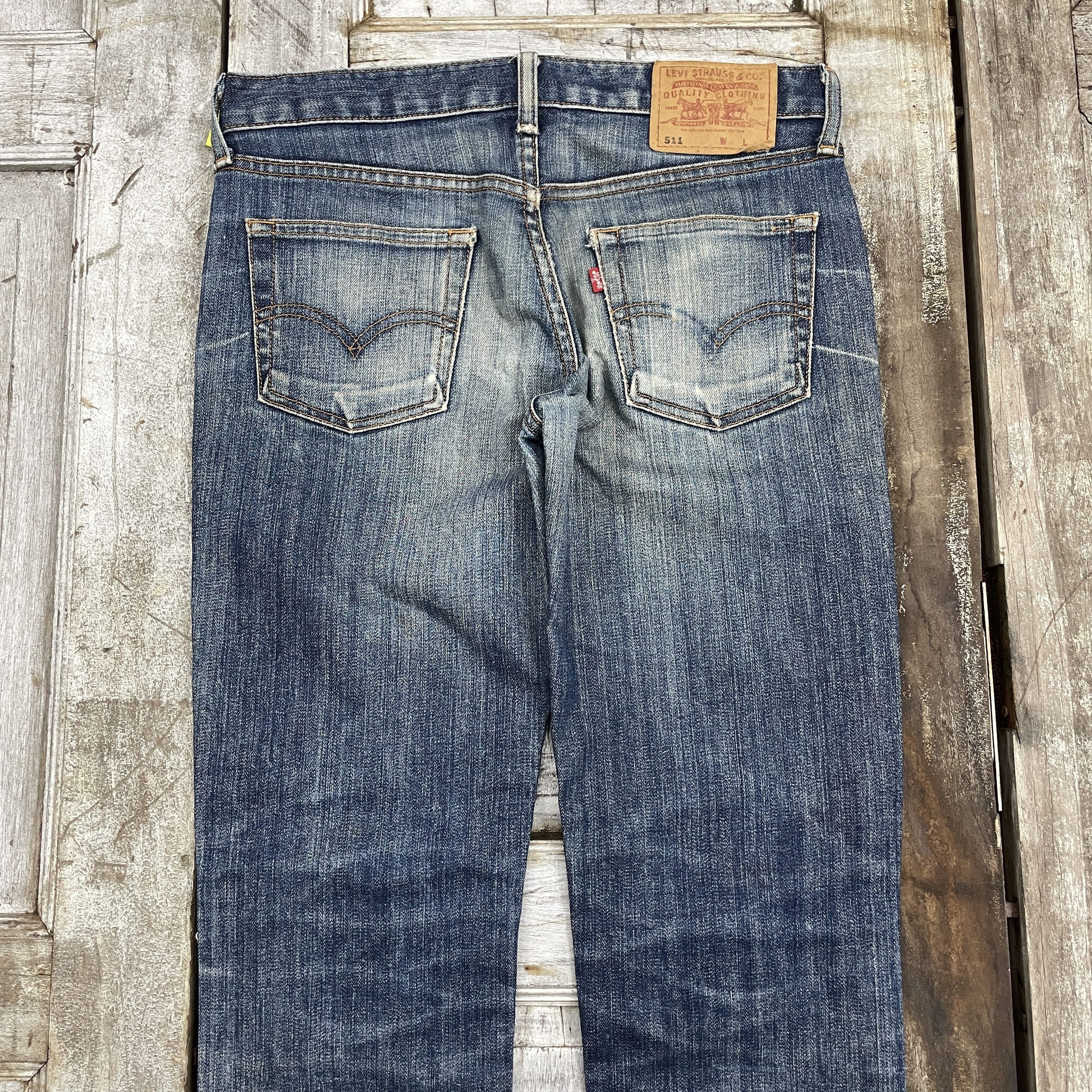 Levi's × Vintage Vintage Levi's 511 Faded Knee Distressed - WC330 Size US 31 - 3 Thumbnail