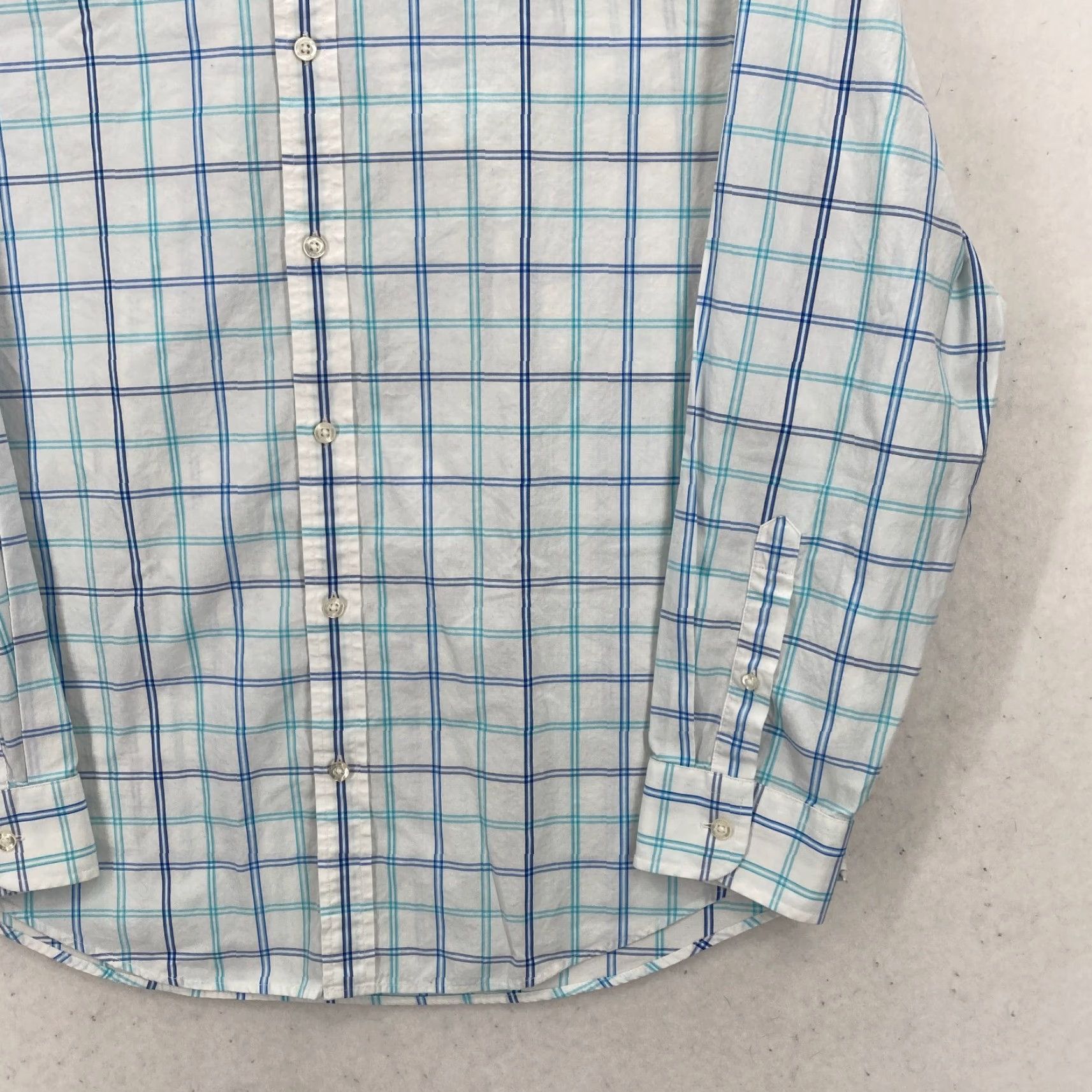 Vineyard Vines Vineyard Vines Whale Shirt Mens Large Blue Check Button-Down Preppy Coastal Shirt Size US L / EU 52-54 / 3 - 3 Thumbnail