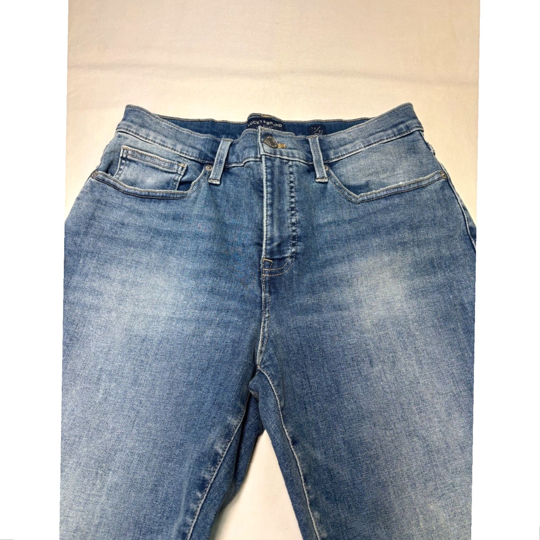 Lucky Brand Lucky Brand Ava Mid Rise Skinny Jeans Womens 31 Blue Denim Stretch Pockets 26 Inseam 5-Pocket Size 24" / US 00 / IT 34 - 2 Thumbnail