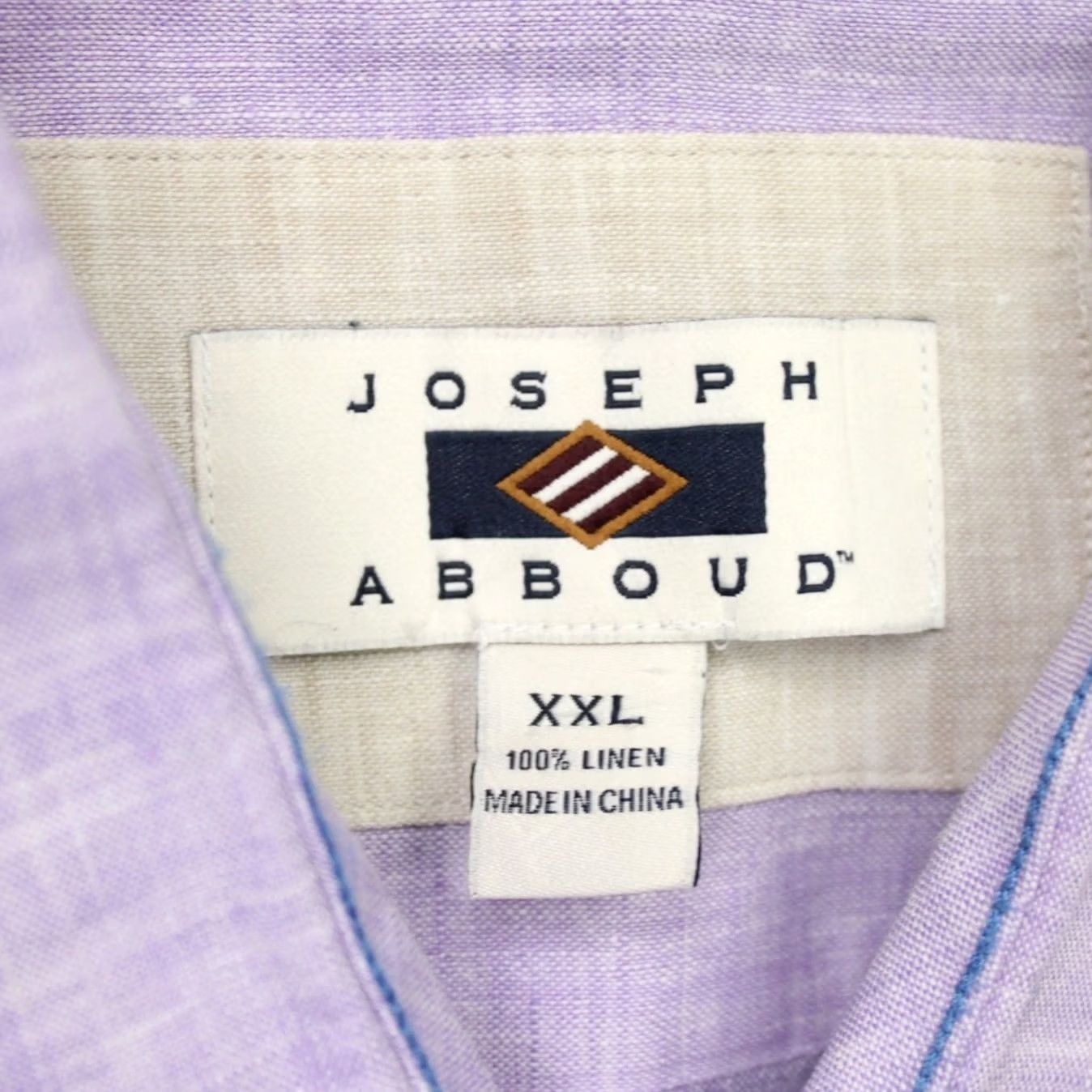 Joseph Abboud Joseph Abboud Shirt Mens 2XL Purple 100% Linen Long Sleeve Button Up Size US XXL / EU 58 / 5 - 5 Thumbnail