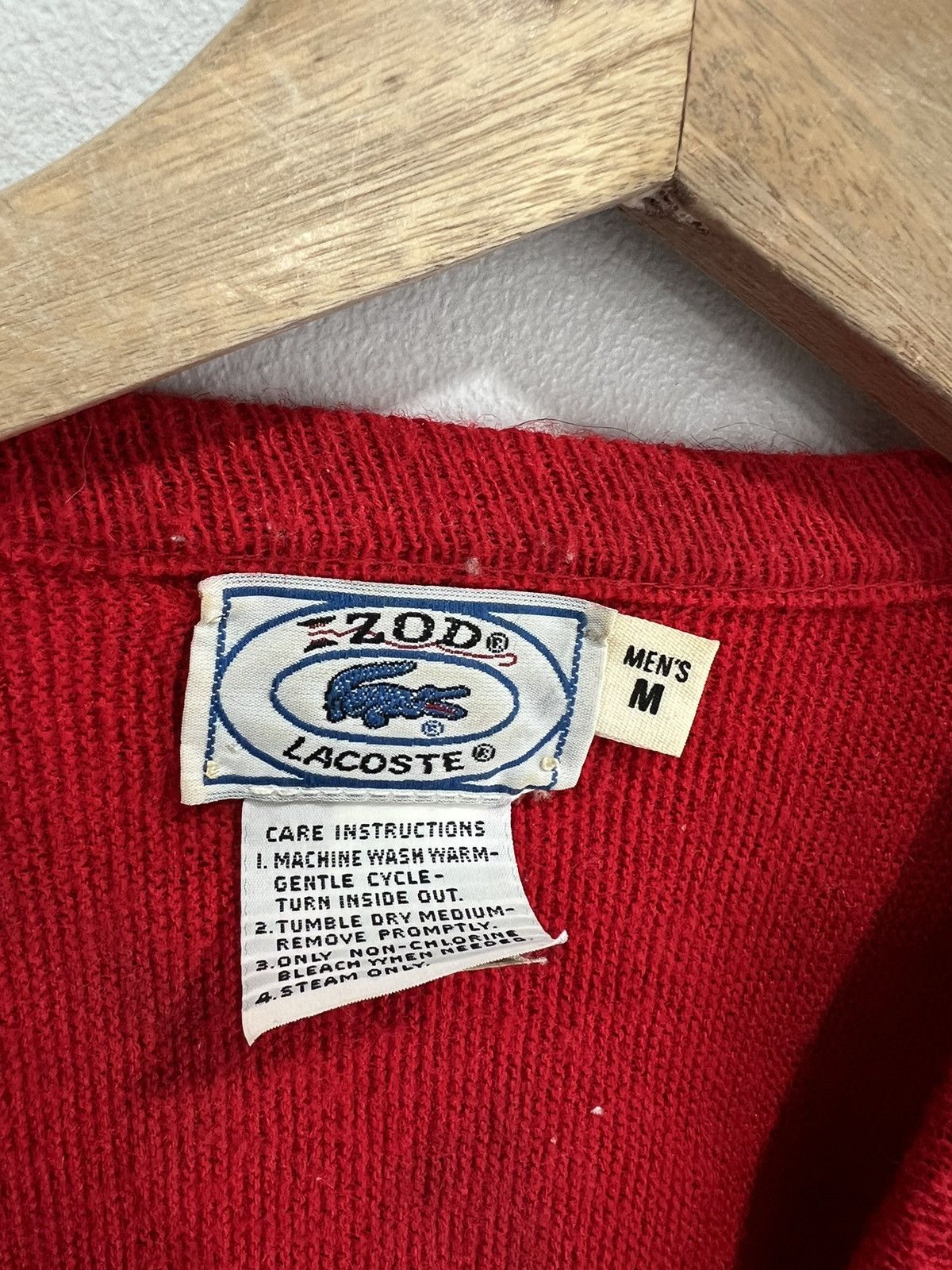 Lacoste × Vintage Vintage Lacoste Vneck Knit sweater M Size US M / EU 48-50 / 2 - 4 Thumbnail