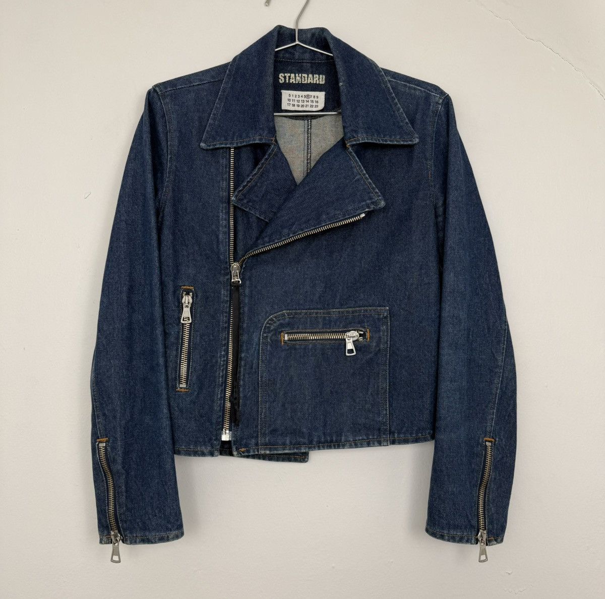 Maison Margiela Vintage Maison Margiela Denim Biker Jacket Size US XS / EU 42 / 0 - 1 Thumbnail