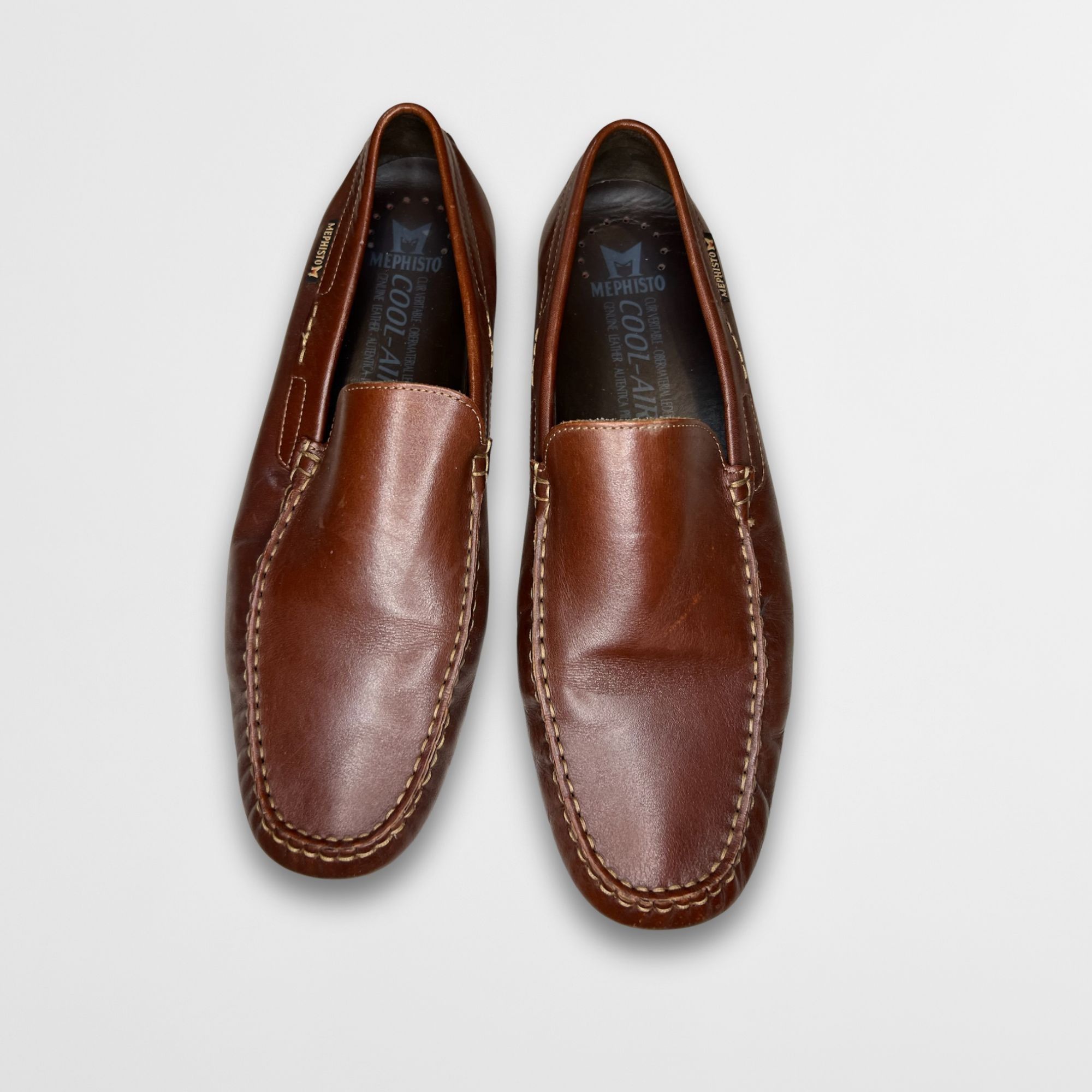 Mephisto Mephisto Algoras Brown Leather Mens Slip-On Loafers Size 13 Size US 13 / EU 46 - 2 Thumbnail