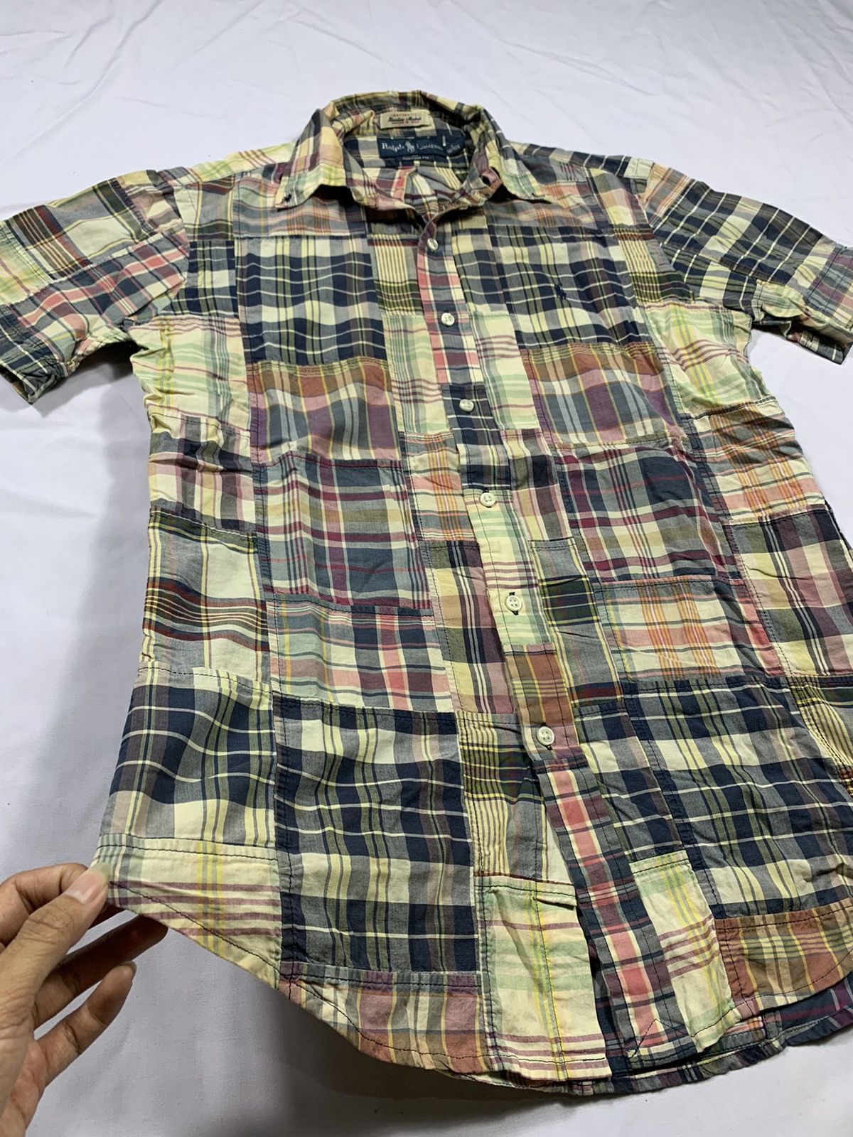 RRL Ralph Lauren Polo Ralph Lauren Patchwork Shirt Size US S / EU 44-46 / 1 - 3 Thumbnail
