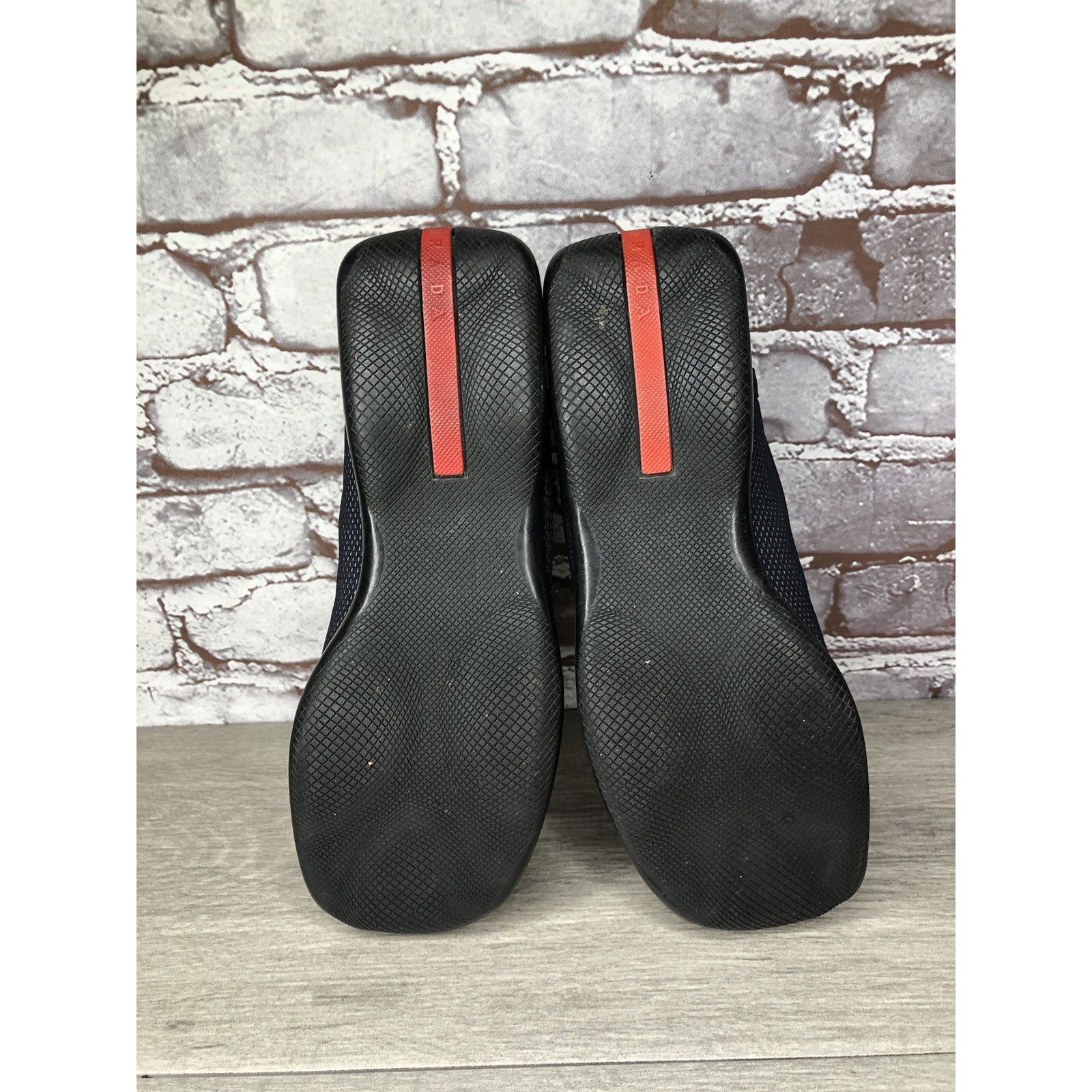 Prada Prada Sport Black Mesh Synthetic Drawstring Driving Shoes Wo Size US 8 / IT 38 - 24 Thumbnail