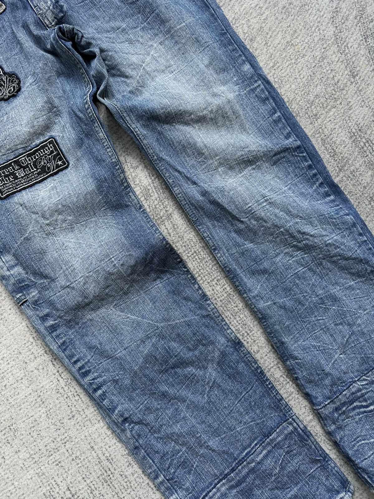 Japanese Brand Vintage Double Waist Wild Life Wash Jeans Size US 34 / EU 50 - 4 Thumbnail