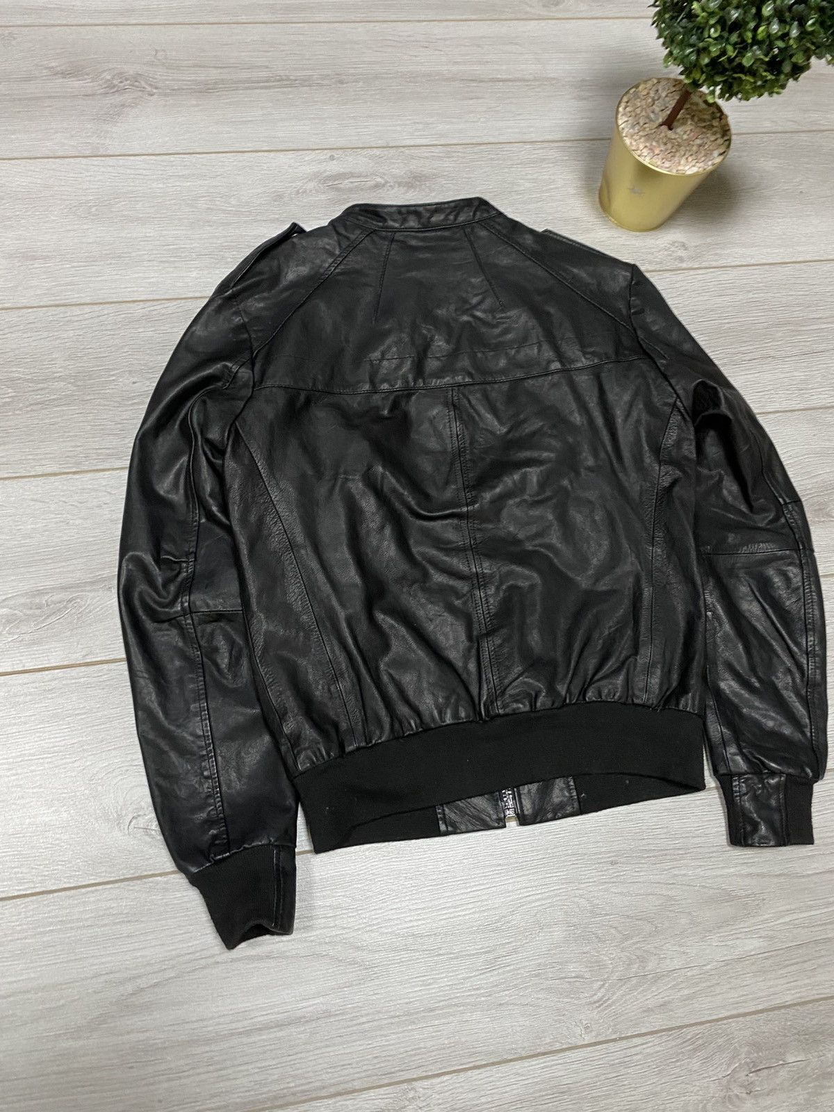 Allsaints Allsaints Spitalfields bomber Leather Jacket zip Size US S / EU 44-46 / 1 - 7 Thumbnail