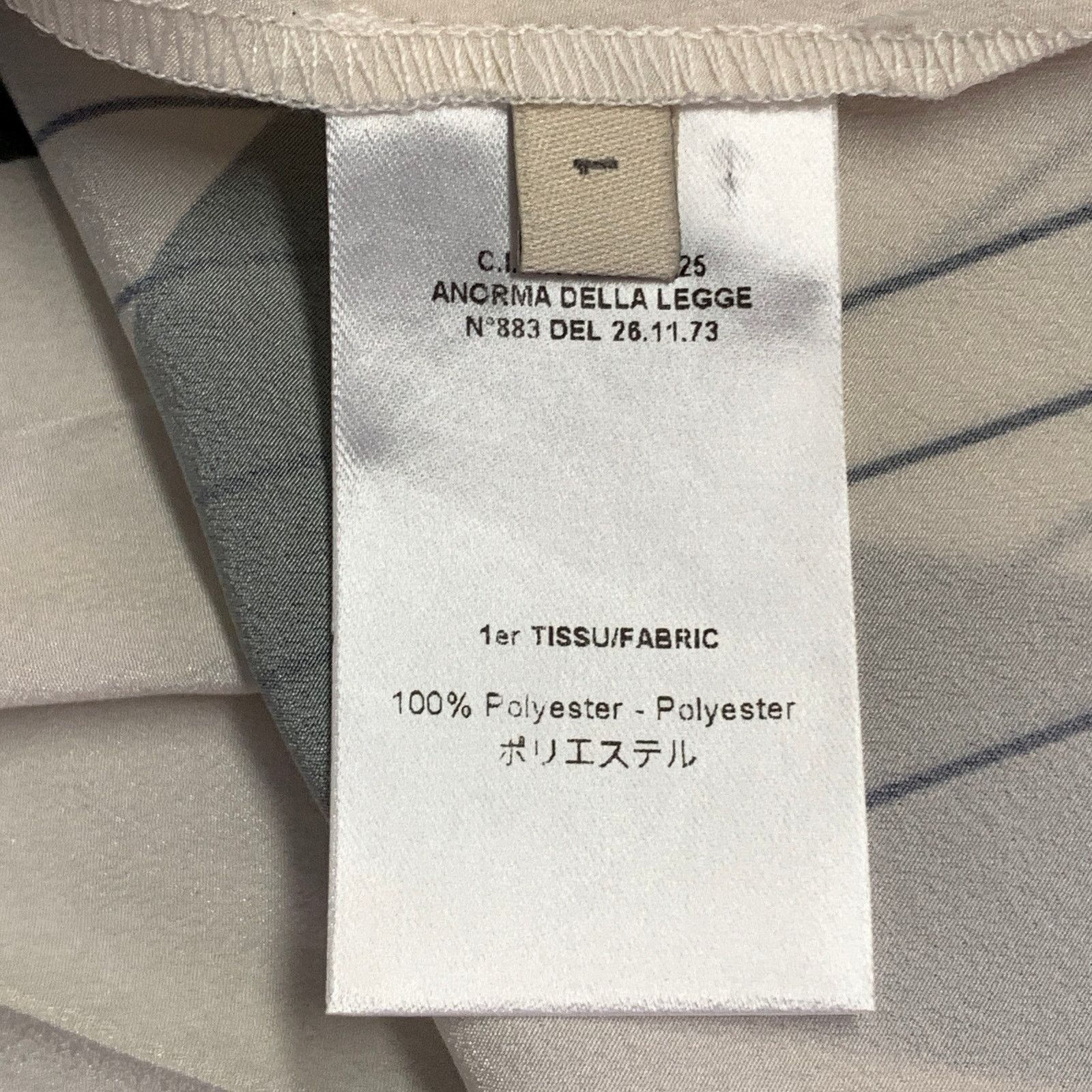 Cotelac COTELAC Cream Green Polyester Stripe Pleated Top Size XS / US 0-2 / IT 36-38 - 8 Thumbnail
