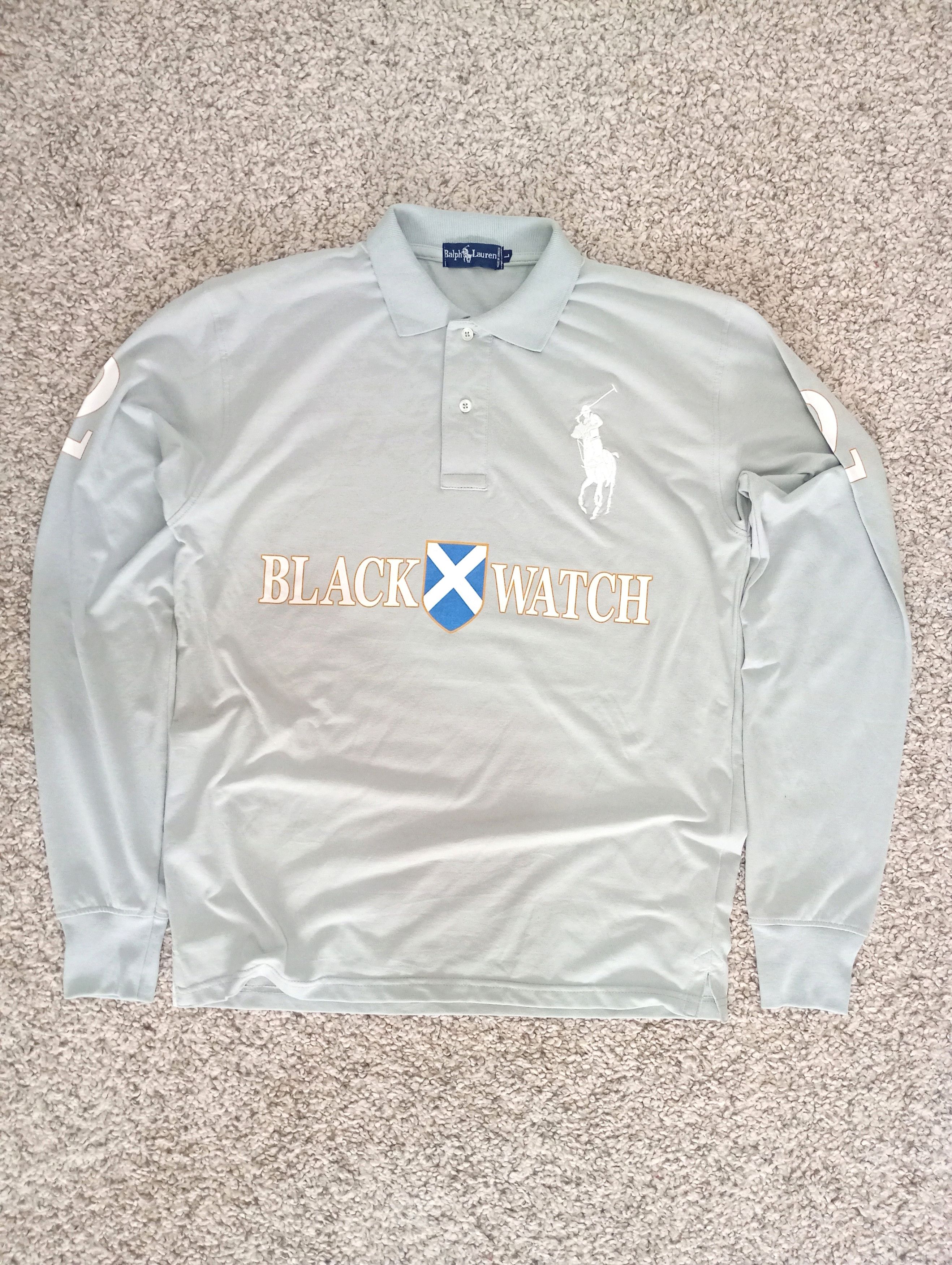 Polo Ralph Lauren × Ralph Lauren × Vintage Polo Ralph Lauren Black Watch #2 Polo Tshirt Size US L / EU 52-54 / 3 - 1 Thumbnail