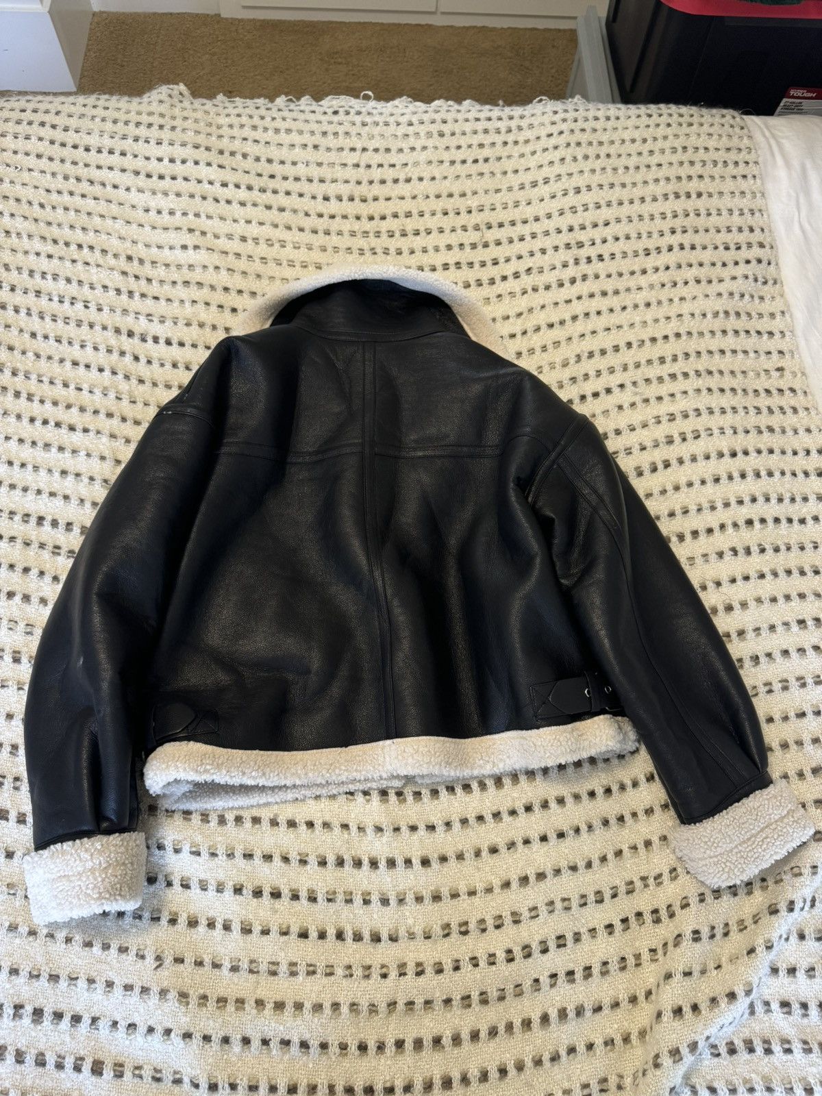 Vintage Leather and surpa jacket Size L / US 10 / IT 46 - 4 Thumbnail