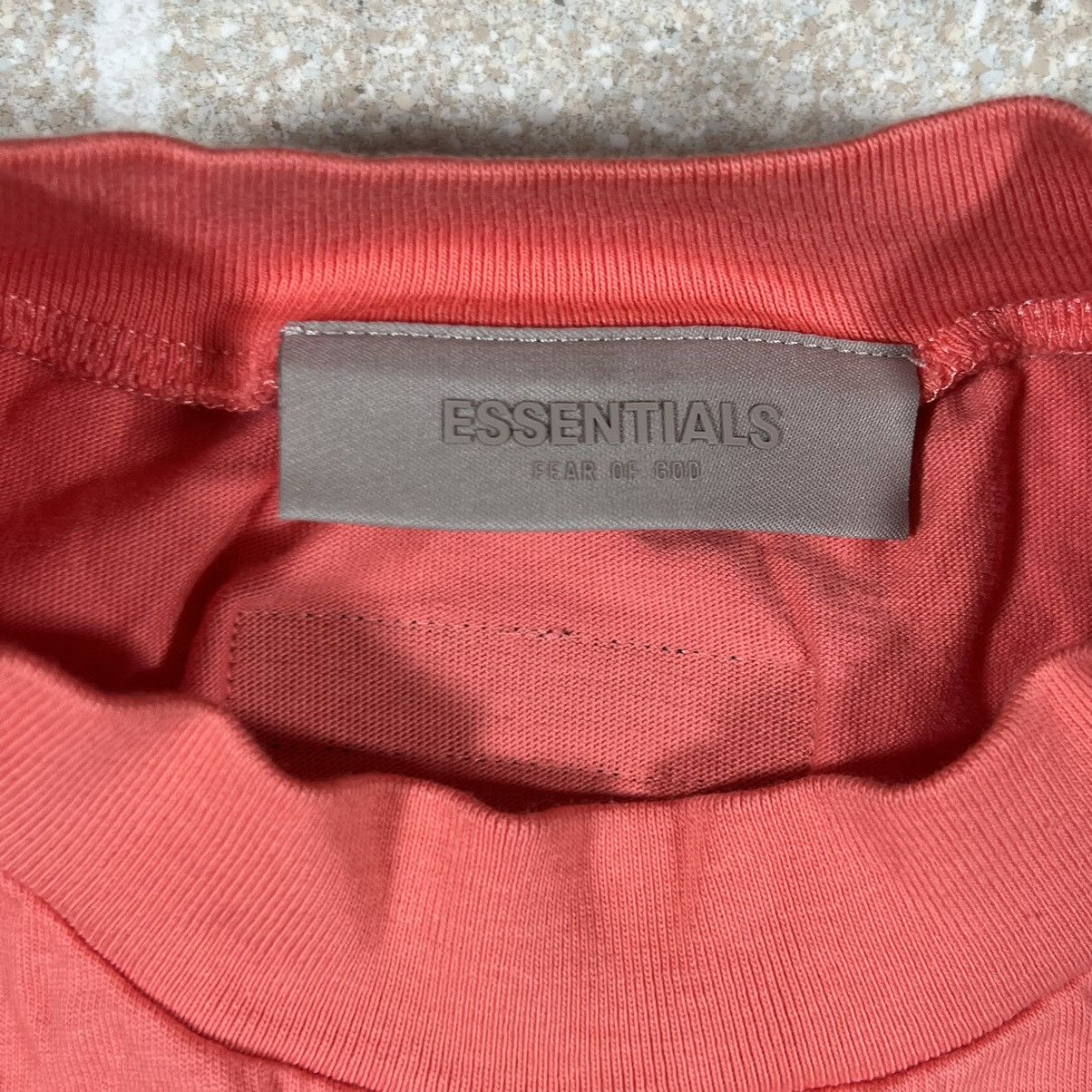 Essentials × Fear of God FOG - ESSENTIALS FEAR OF GOD Mens T-Shirt Coral Size Small Size US S / EU 44-46 / 1 - 6 Thumbnail