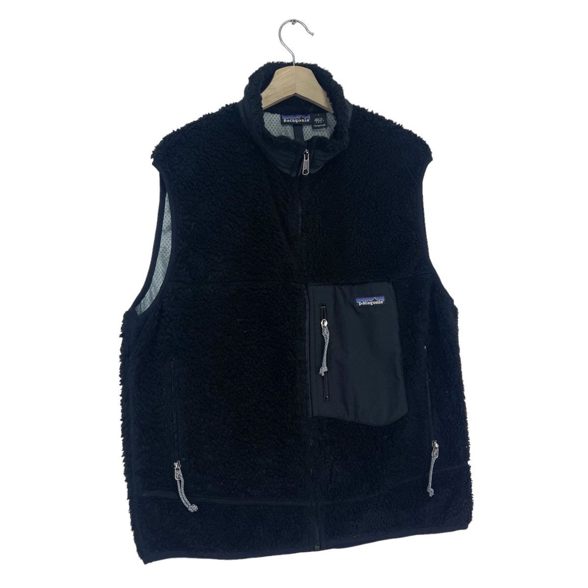 Patagonia × Vintage 90’s Patagonia Fleece Deep Pile Sleeveless Jacket Size US L / EU 52-54 / 3 - 3 Thumbnail