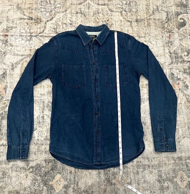 A.P.C. A.P.C. Denim Western Shirt – Size M – Classic Indigo Size US M / EU 48-50 / 2 - 3 Thumbnail