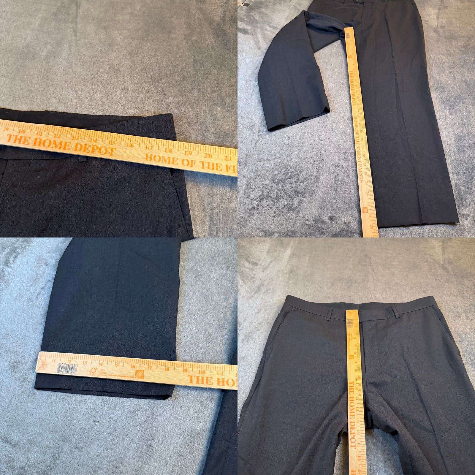 Jos. A. Bank Jos. A. Bank Traveler Collection Suit Mens 42 Regular Black Wool Two Button 36x29" Size 42R - 10 Thumbnail