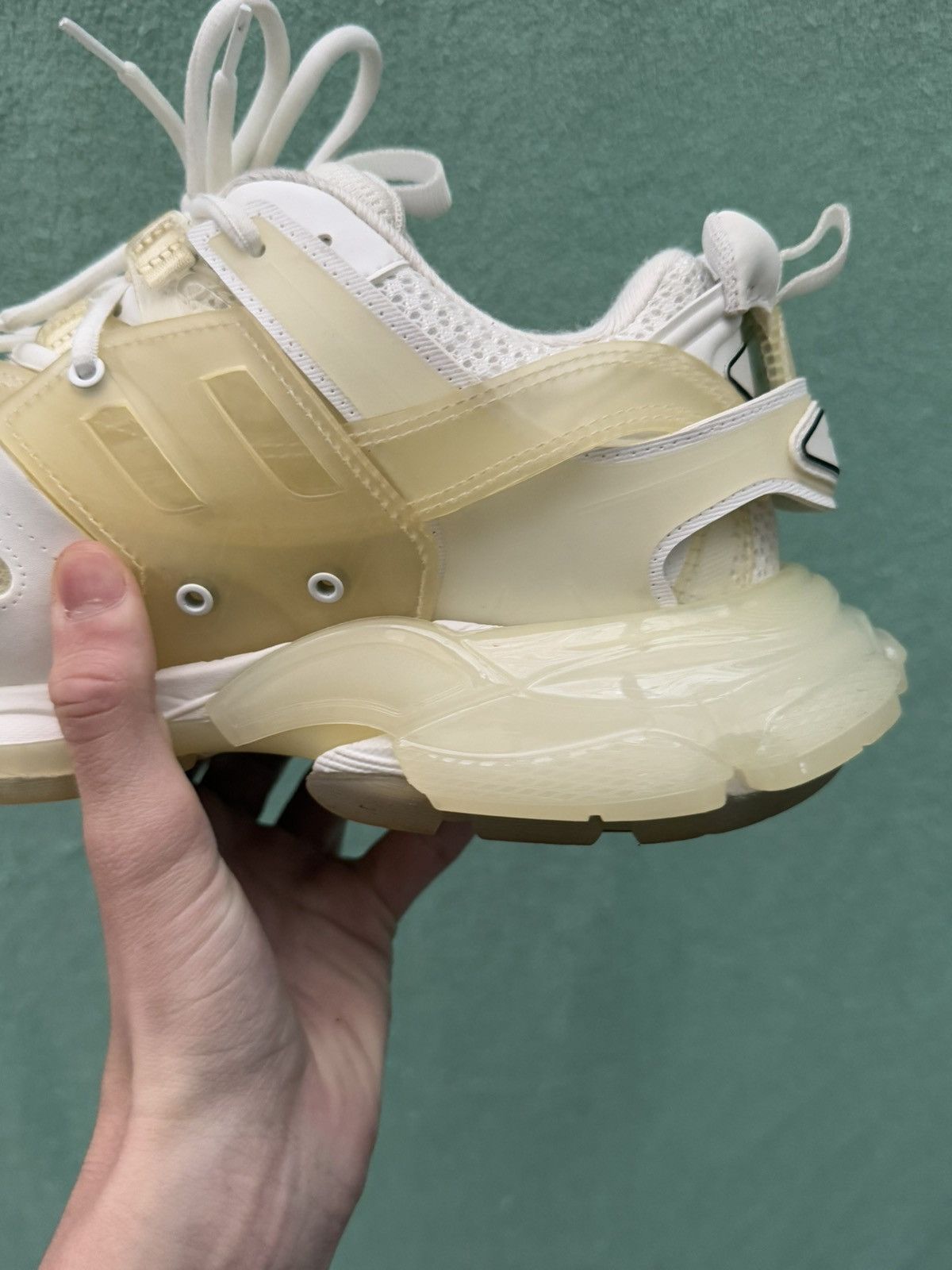 Balenciaga Balenciaga Track Clear sole White Size US 7 / EU 40 - 5 Thumbnail