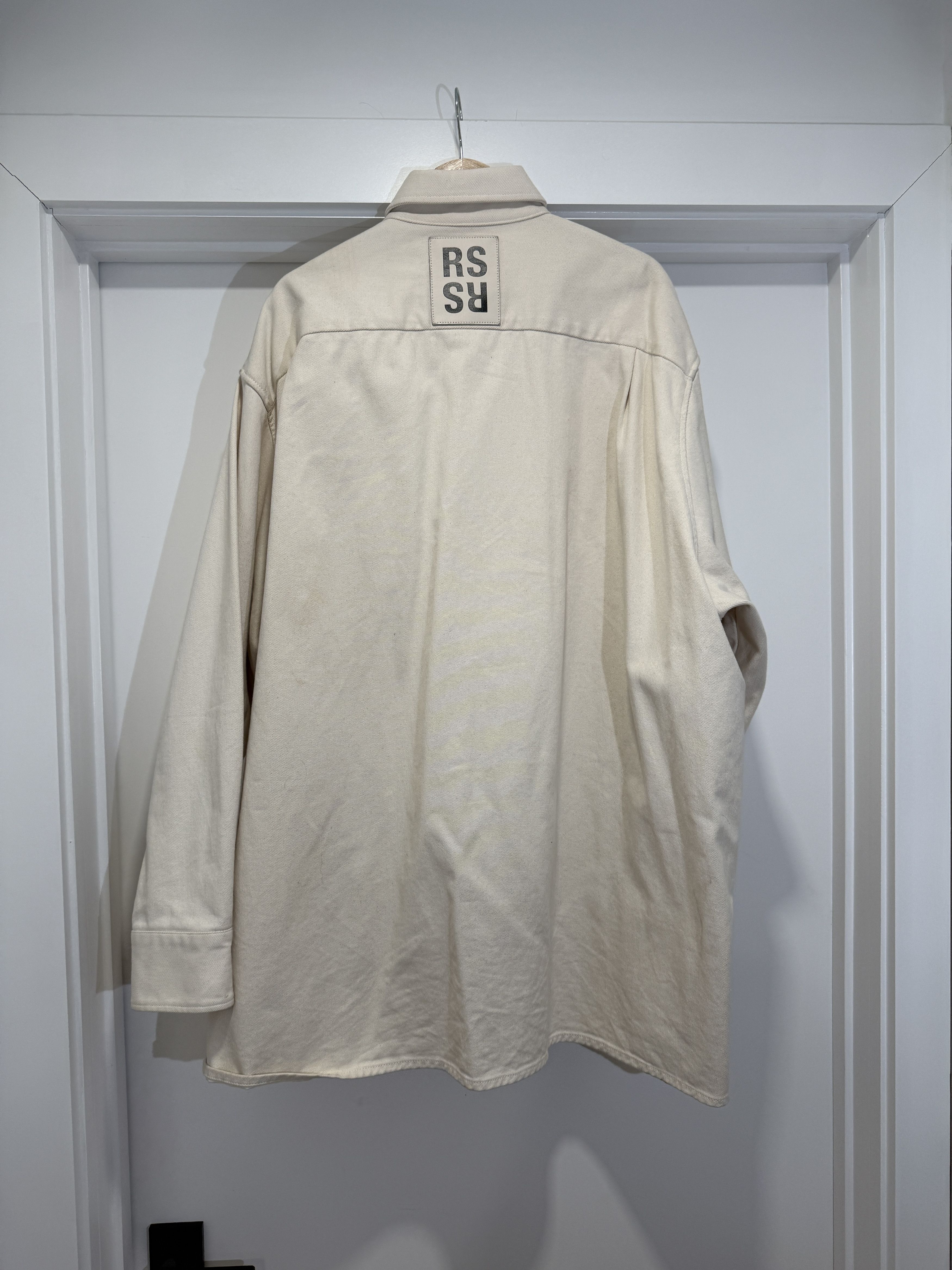 Raf Simons SS20 Beige Denim Jacket Size US M / EU 48-50 / 2 - 3 Thumbnail