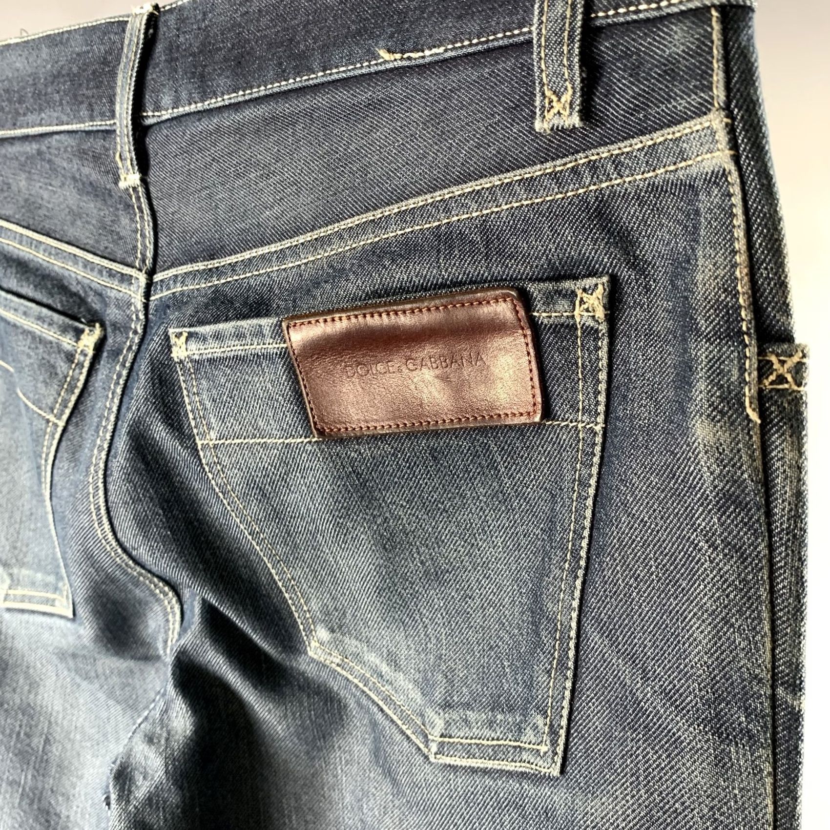 Dolce & Gabbana DOLCE & GABBANA Size 30 Navy Indigo Denim Slim Jeans Mens Size US 30 / EU 46 - 2 Thumbnail