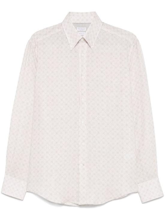 Brunello Cucinelli BRUNELLO CUCINELLI Men Long Tops MM6901716 C010 Beige Size US XXL / EU 58 / 5 - 1 Thumbnail