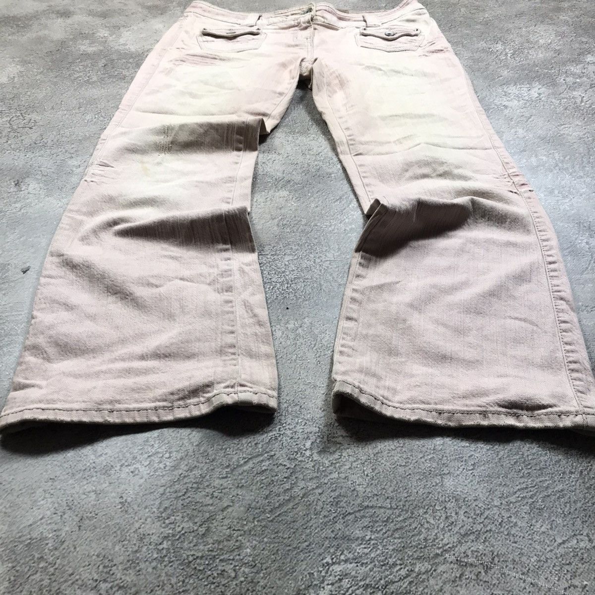 Vintage Vintage 90s Distressed Baggy Jeans Grunge Thrashed Dark 31 Size 31" - 1 Thumbnail