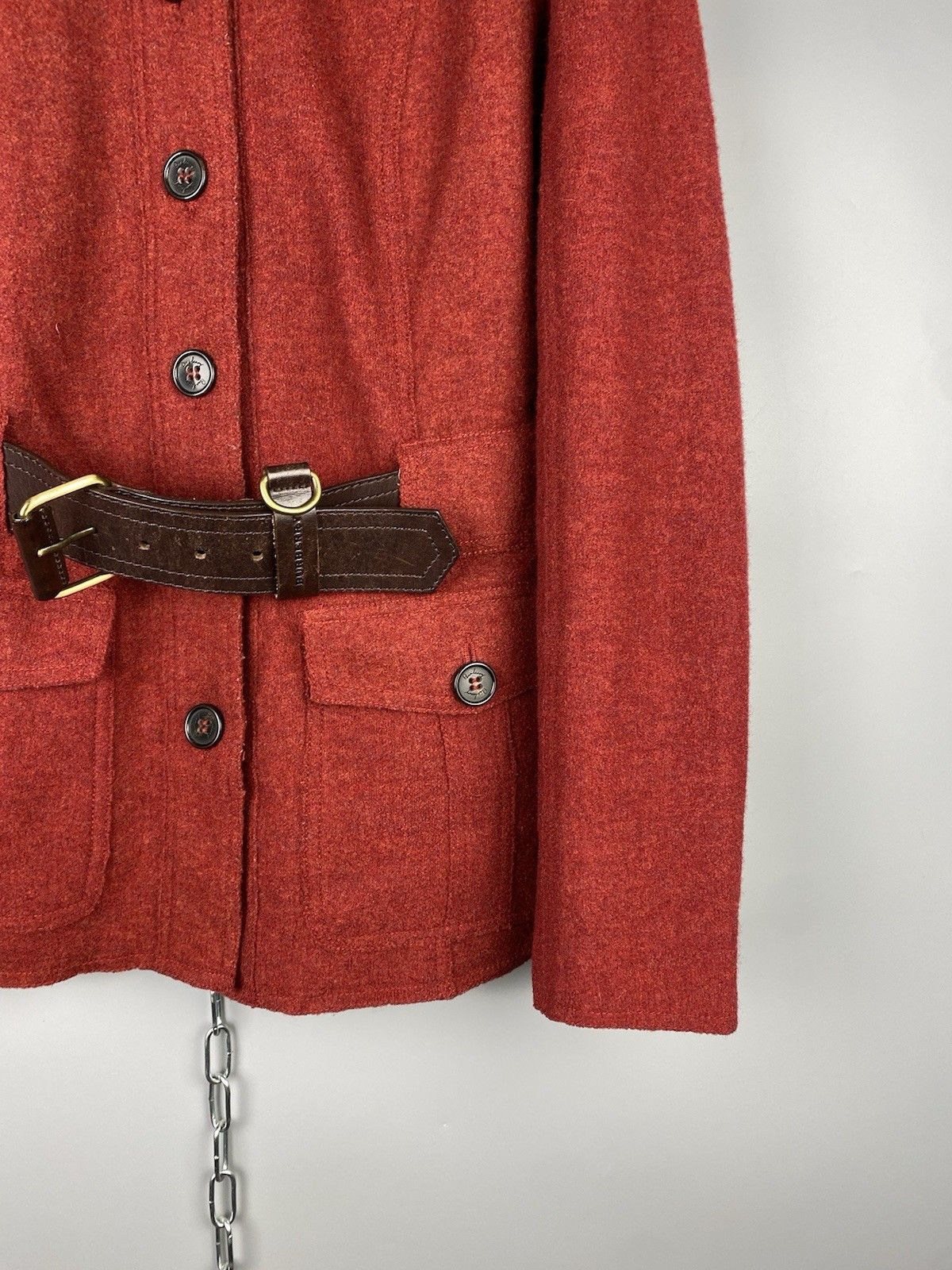 Burberry Burberry Women Luxury Wool Pea Coat Jacket Size S / US 4 / IT 40 - 9 Thumbnail