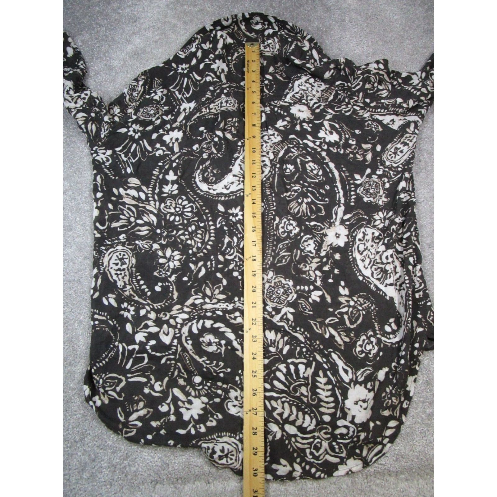 Vintage VINTAGE Pilcro Shirt Women L Brown Beige Paisley Button-Up Knit long sleeve Casual Collar Women's Regular Fit Size L / US 10 / IT 46 - 7 Thumbnail