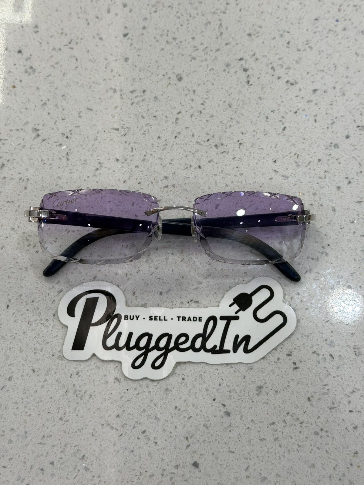 Cartier Blue Woods Rimless Lenses