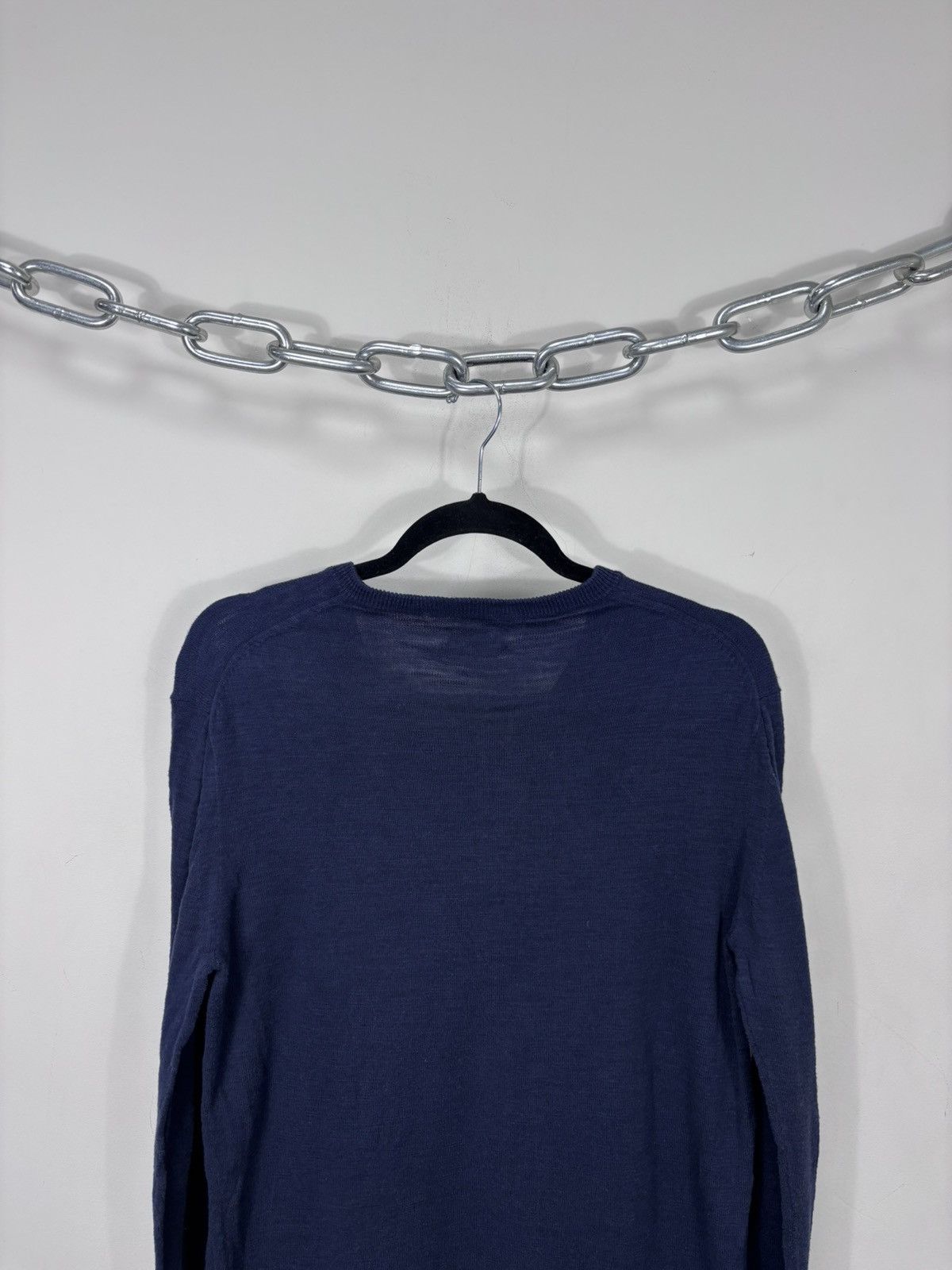Hartford Hartford Men’s Navy Blue Cotton Knit V-Neck Sweater Size US M / EU 48-50 / 2 - 10 Thumbnail
