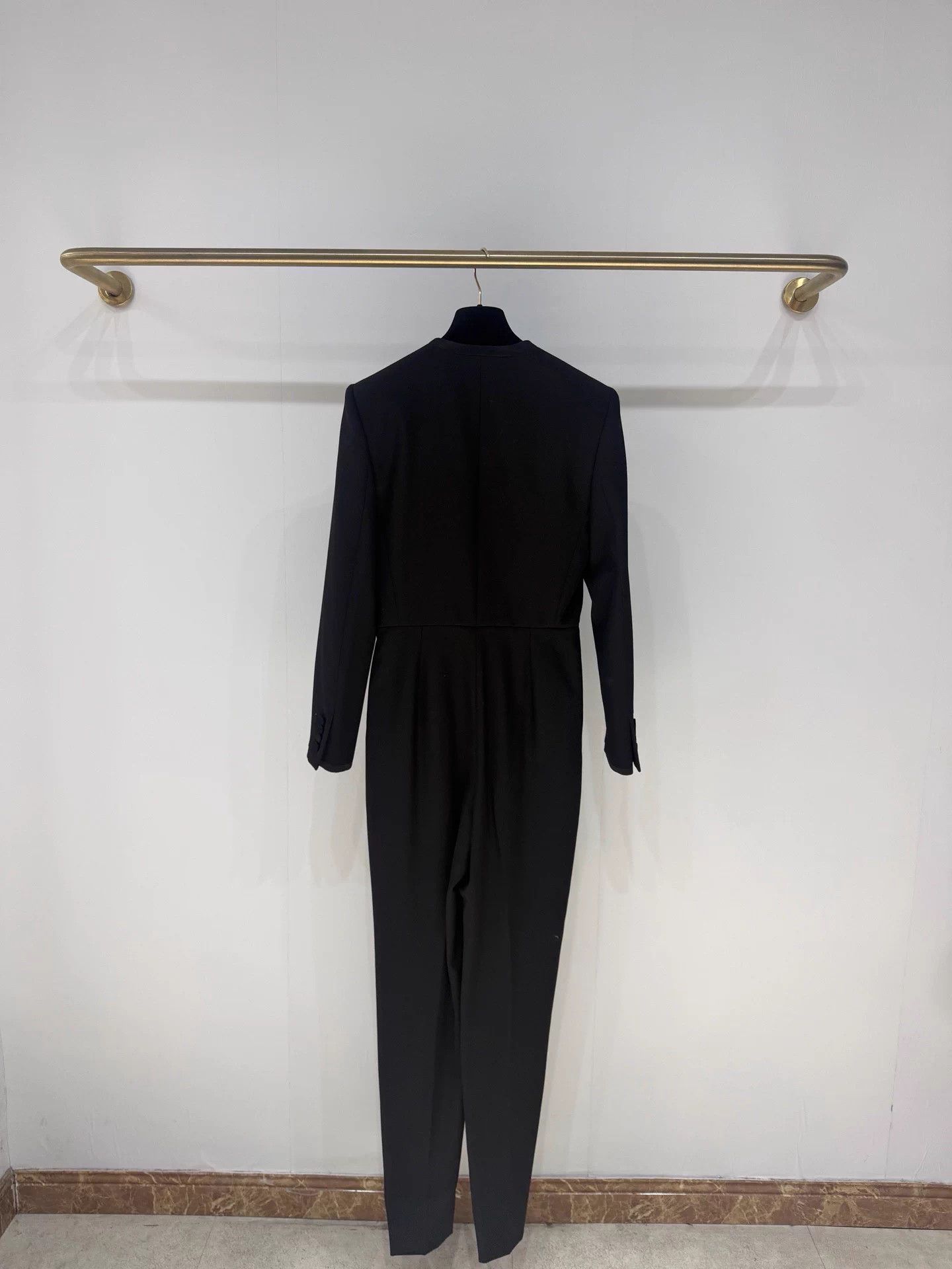 Saint Laurent Paris SLP Wool Classic Power Jumpsuit FR38 Size 27" / US 4 / IT 40 - 5 Thumbnail