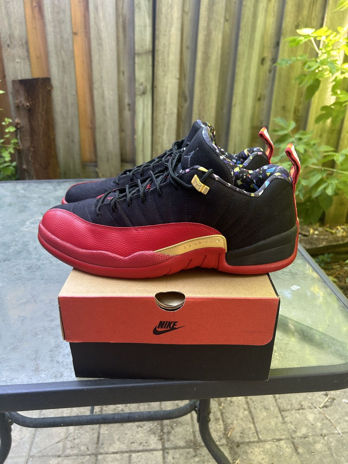 Jordan Brand Air Jordan 12 Retro Low Super Bowl Bred Size US 13 / EU 46 - 8 Thumbnail
