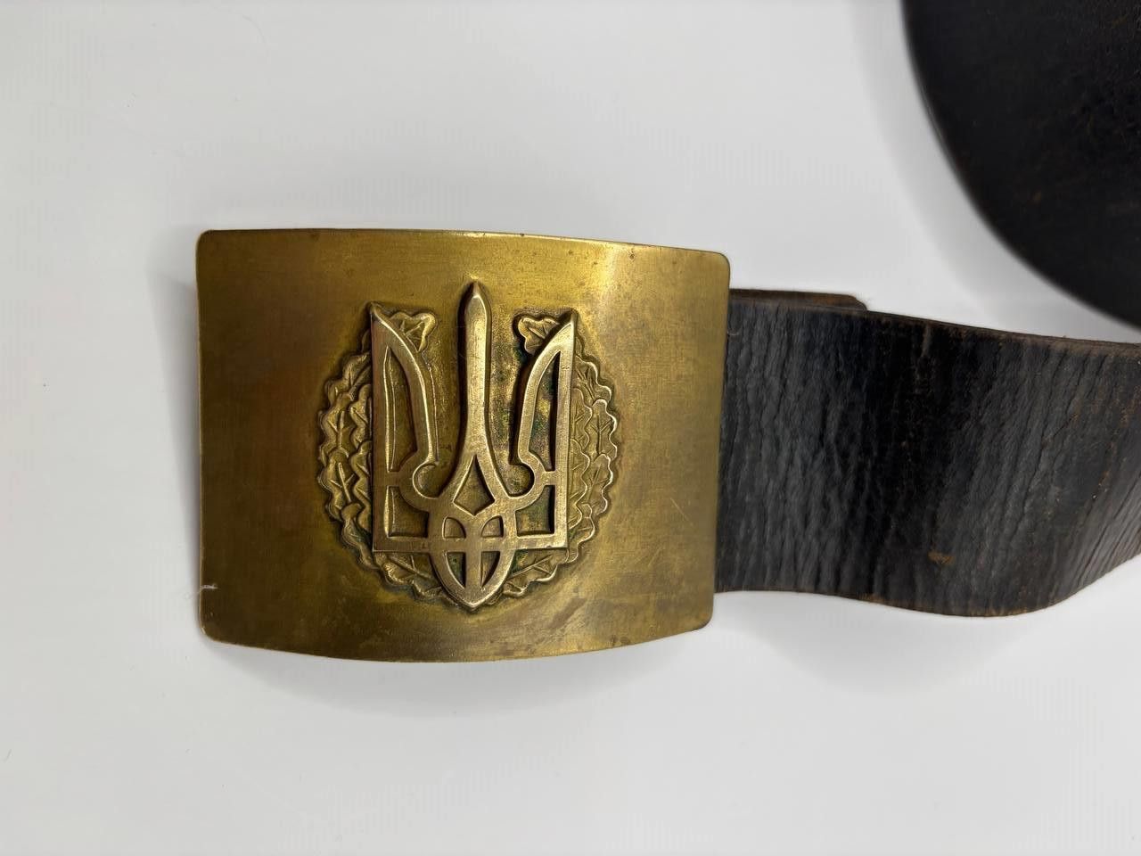 Vintage Vintage Ukrainian Army Tryzub Brass Buckle - Rare Size ONE SIZE - 13 Thumbnail