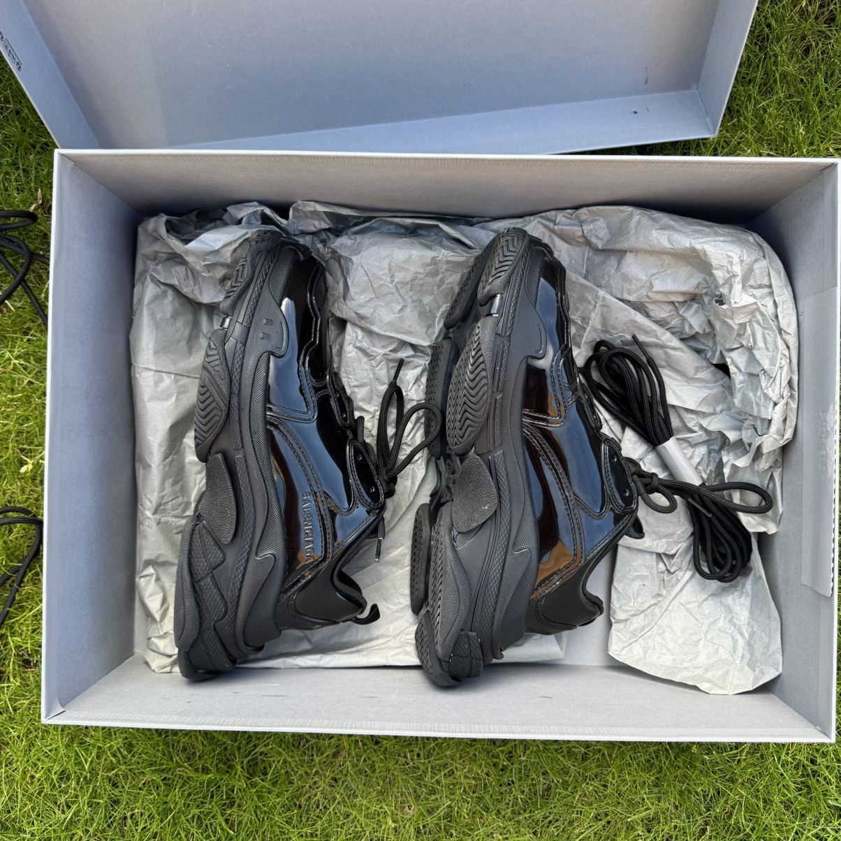 Balenciaga Balenciaga Triple S Patent Leather Black EU 42 UK 8 US 9 Size US 9 / EU 42 - 3 Thumbnail