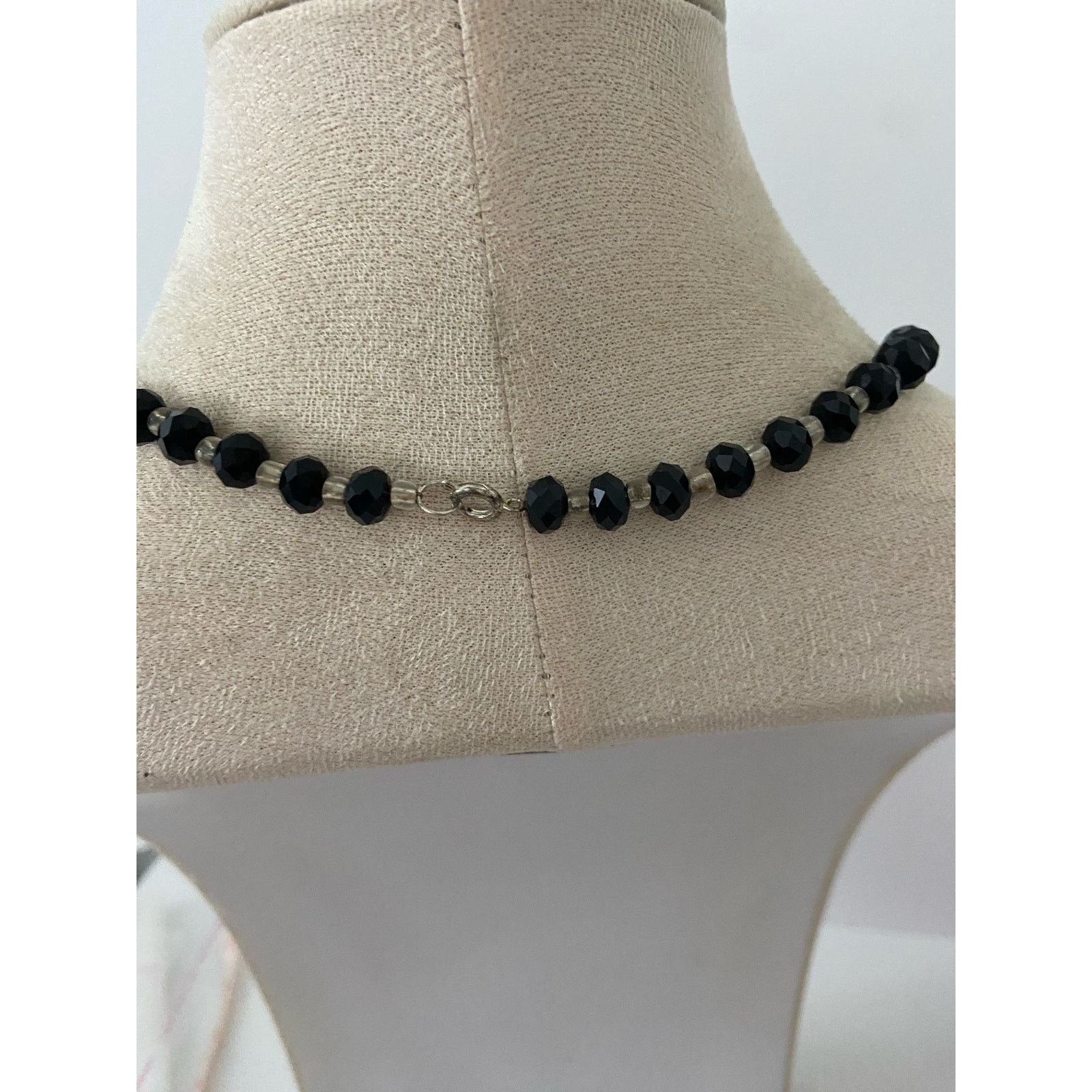 Handmade Black glass bead necklace Size ONE SIZE - 3 Thumbnail