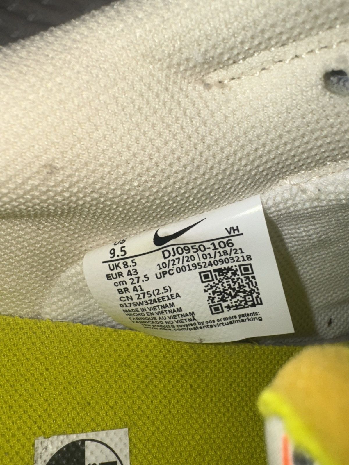 Nike × Off-White Nike Off White Dunk Lot 14 Size US 9.5 / EU 42-43 - 8 Thumbnail