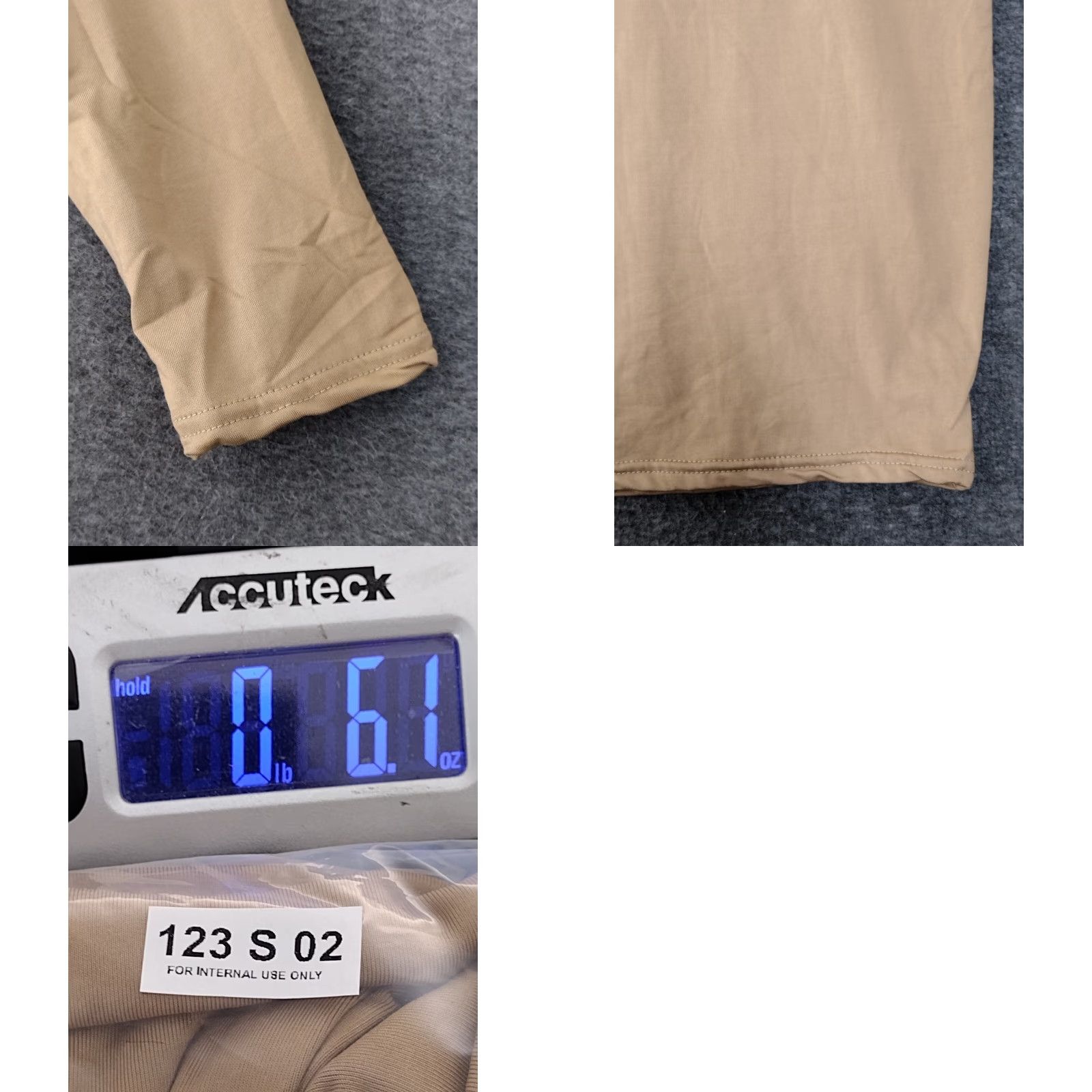 Vintage Scoop Neck Women's Seamless 3/4 Sleeve Bodycon Dress L Beige Size L / US 10 / IT 46 - 8 Thumbnail