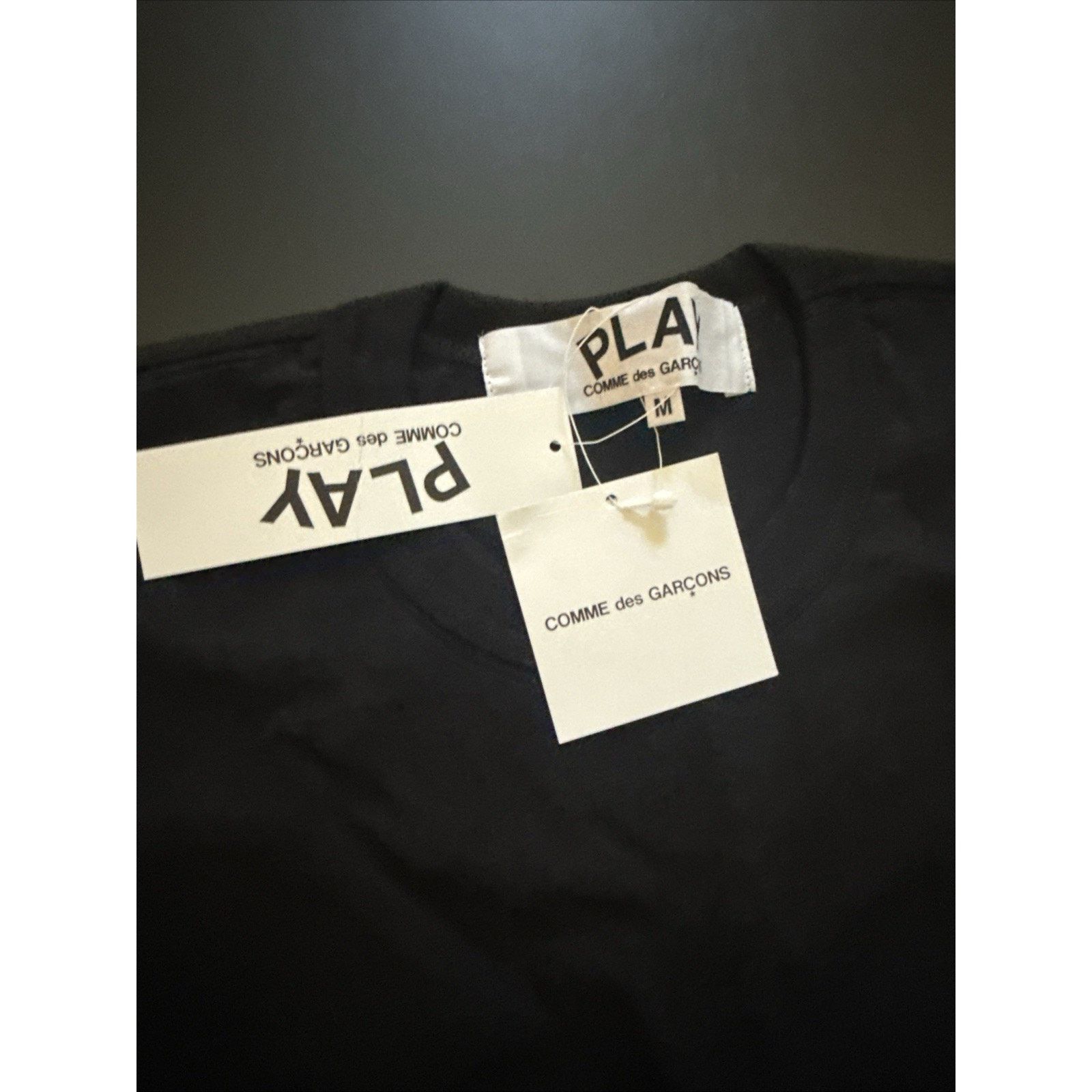 Comme des Garcons CDG BLACK Basic Heart Logo Medium PLAY Tops Comme Des Garcon Size US M / EU 48-50 / 2 - 3 Thumbnail