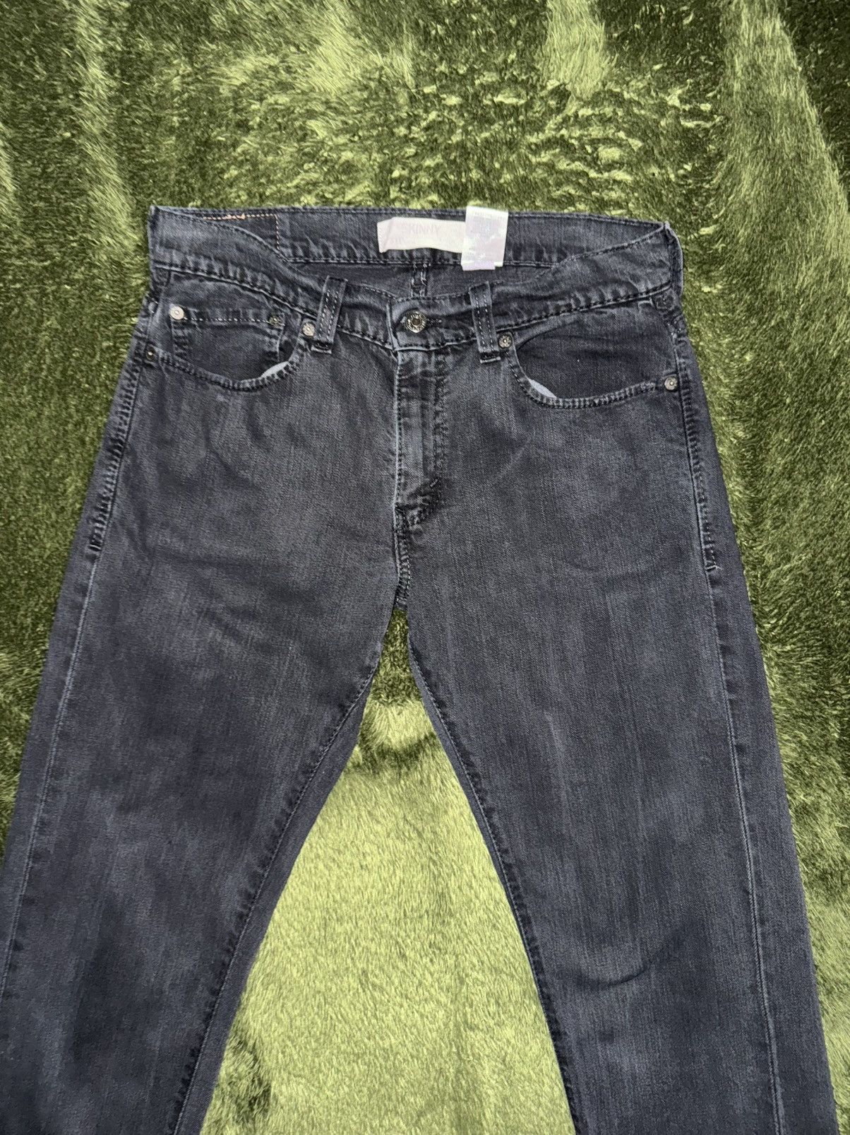 Levi's [W33/L32] Levis 511 USA Vintage Washed Denim Pants Black Size US 33 - 5 Thumbnail